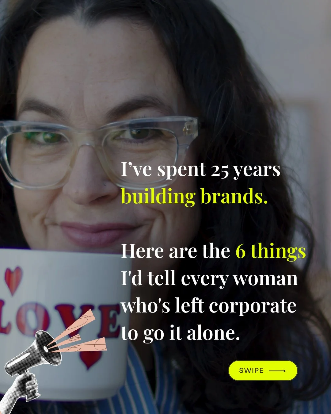 25 years of brand strategy distilled into 6 rules I wish I'd had when I first went out on my own.⁠
⁠
If you've left corporate and you're wondering why your expertise isn't translating online, then this is for you.⁠
⁠
Swipe through. Then come back and
