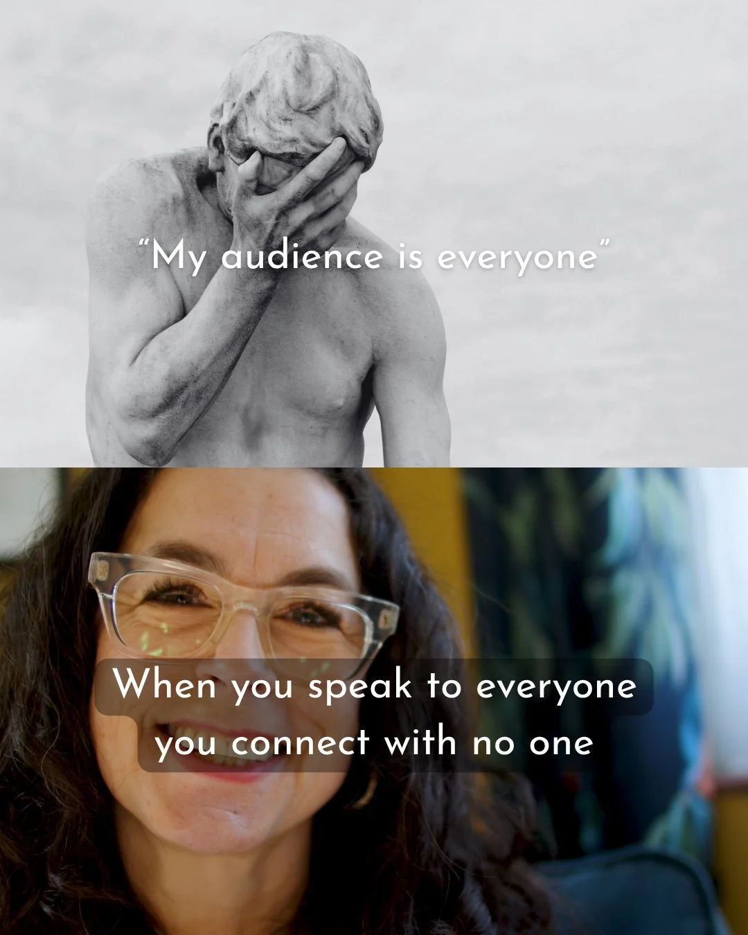 Save this if any of these thoughts have ever crossed your mind.⁠
⁠
Because they are the EXACT thoughts that keep brilliant, experienced women invisible online. Not because they're true. But because they just swirl around in your mind. I know, bc I've