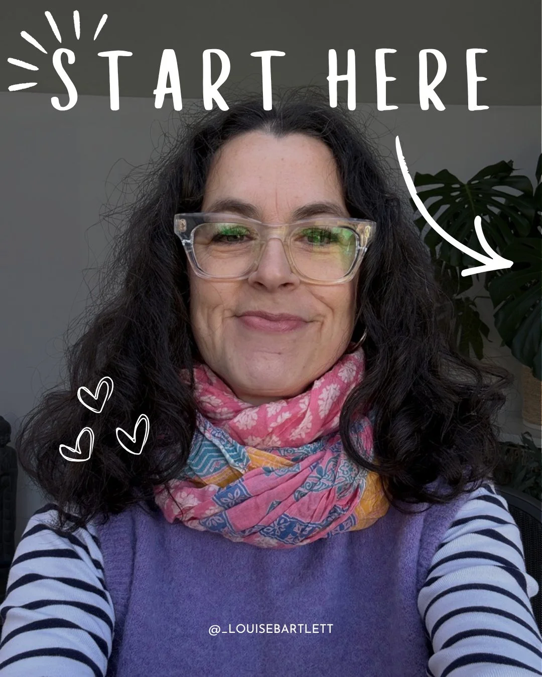 Hi, and welcome to my little corner of the internet. I'm so glad you're here 🤩⁠
⁠
It's been a little while, so I thought I'd share a little bit about who I am, what I do, and why I show up here.⁠
⁠
I'm Lou! I help female founders build personal bran