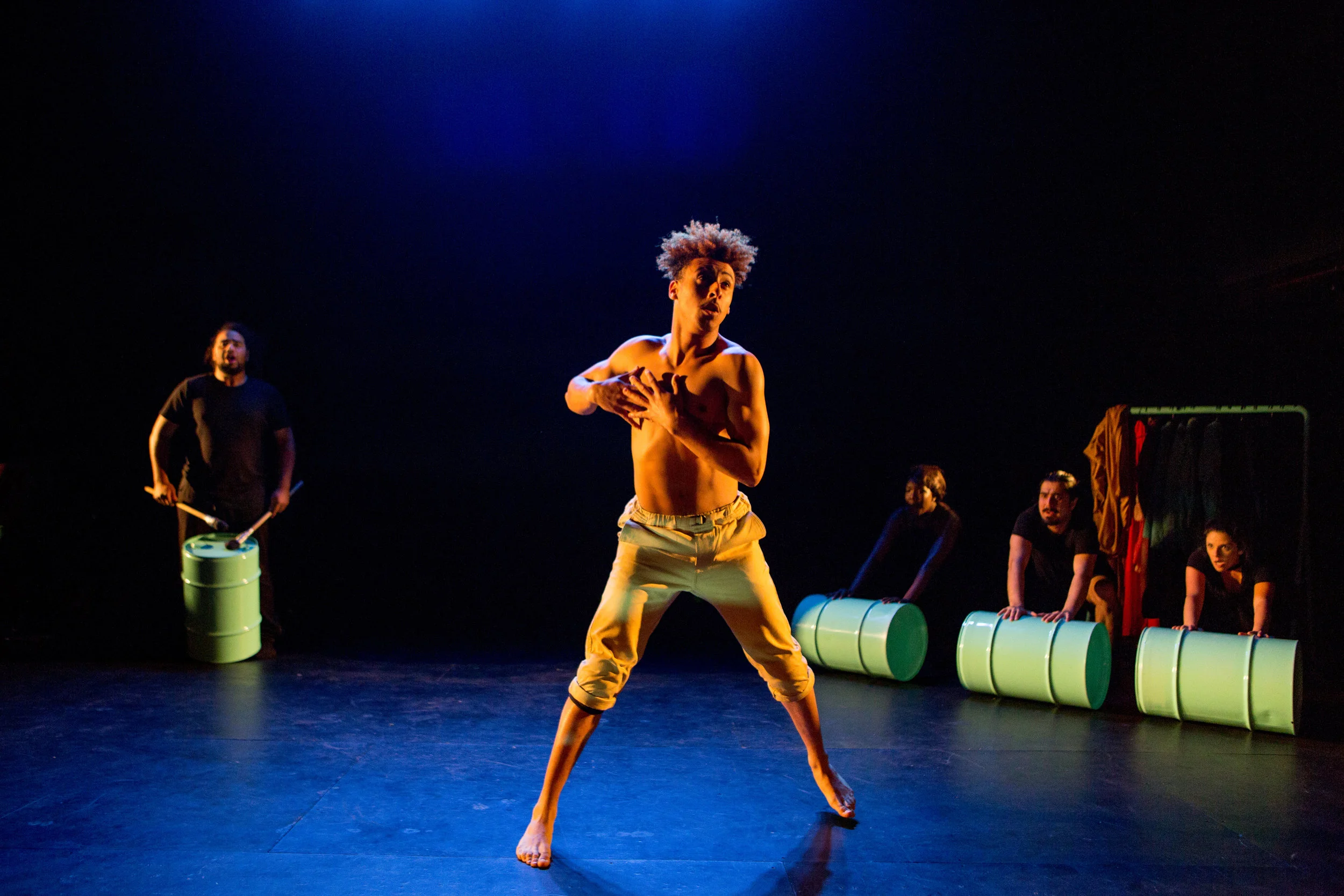 Caliban by the Edge Ensemble and Georgia Symons Directed by Tariro Mavondo and Dave Kelman Set & Costume Design by Lara Week Lighting design by Matt Fabris Malthouse Theatre November 24-26 2016 Photography by Nicola Dracoulis