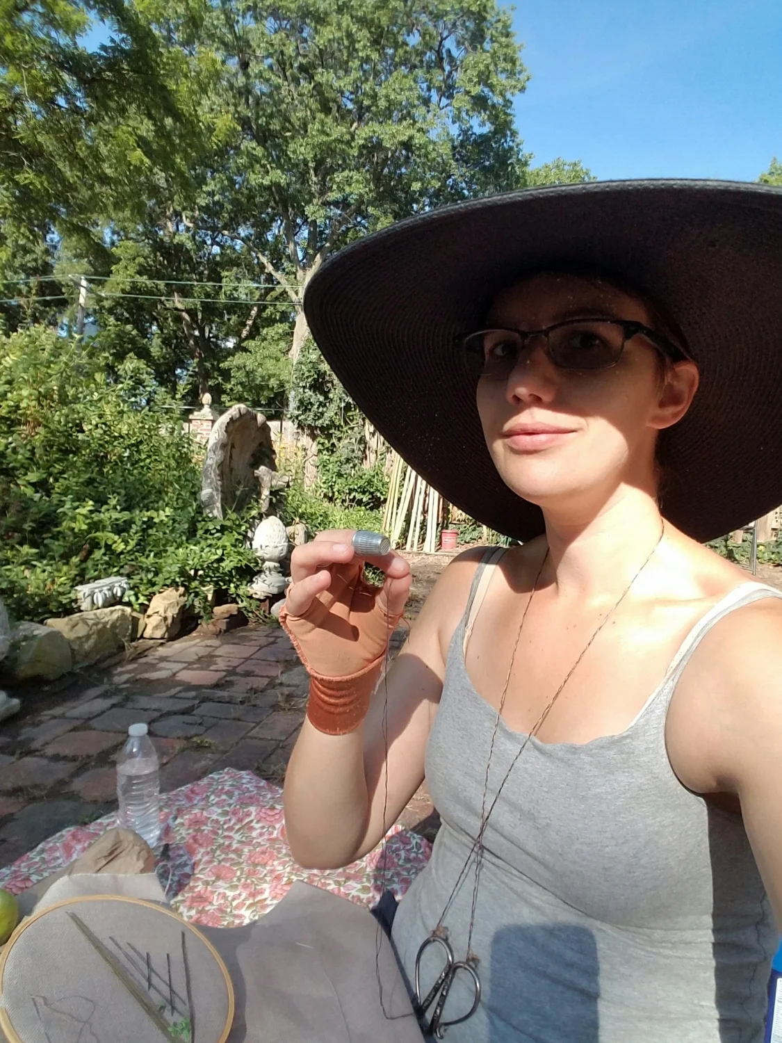 Distracting myself with selfies that try and make stitching look cool