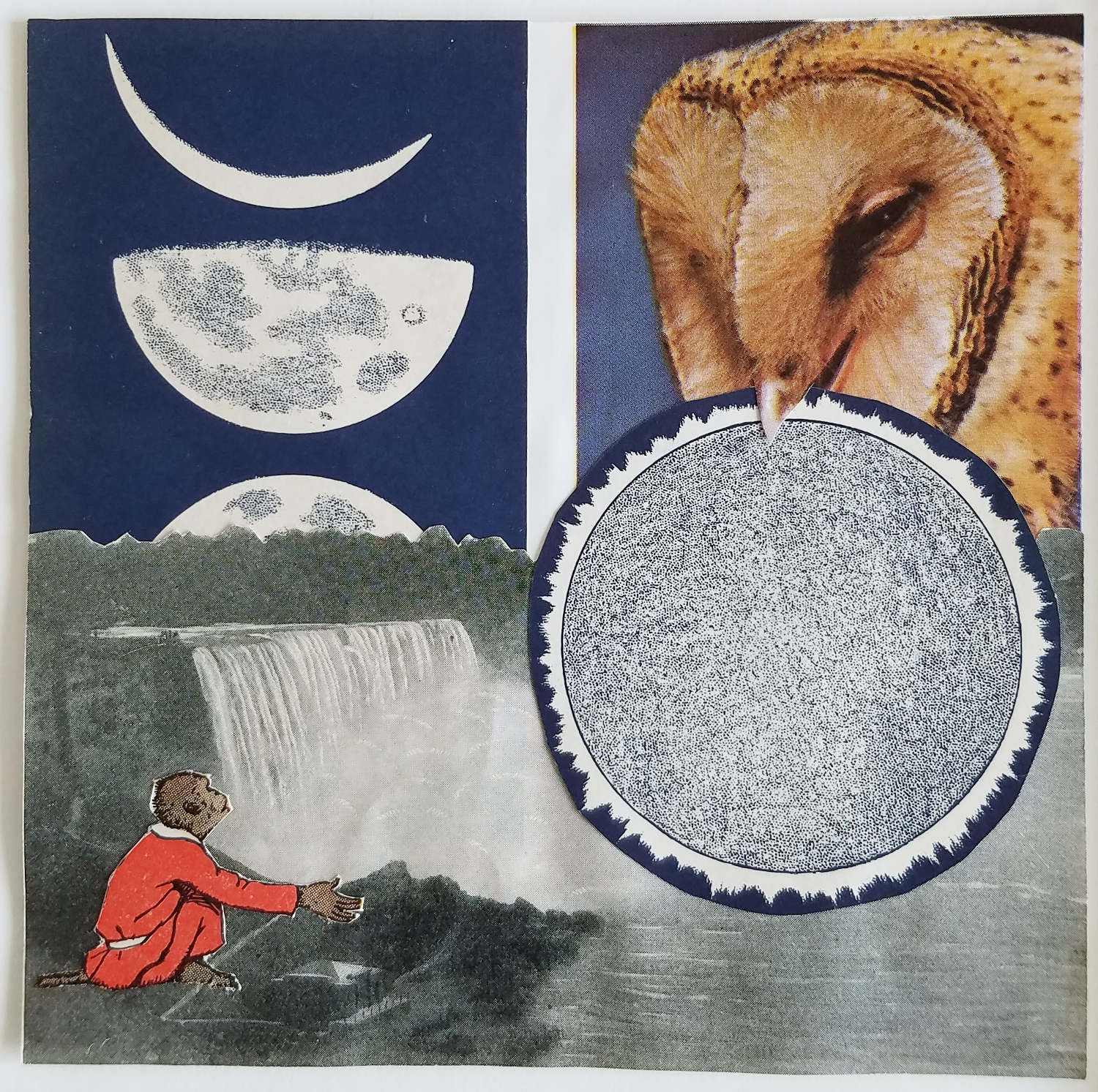 "Bargaining", Collage, 5"x5"