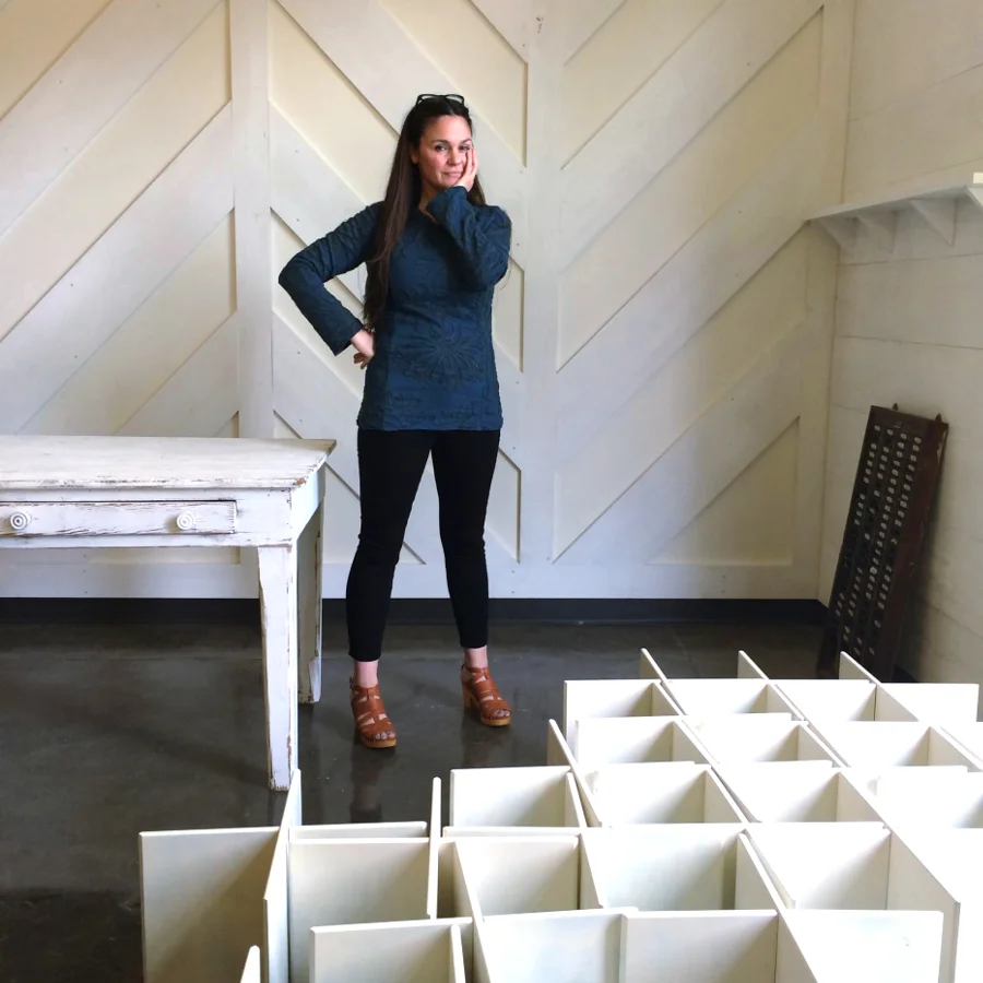 Anna Maria Horner, in the beginning bare bones of Craft South.