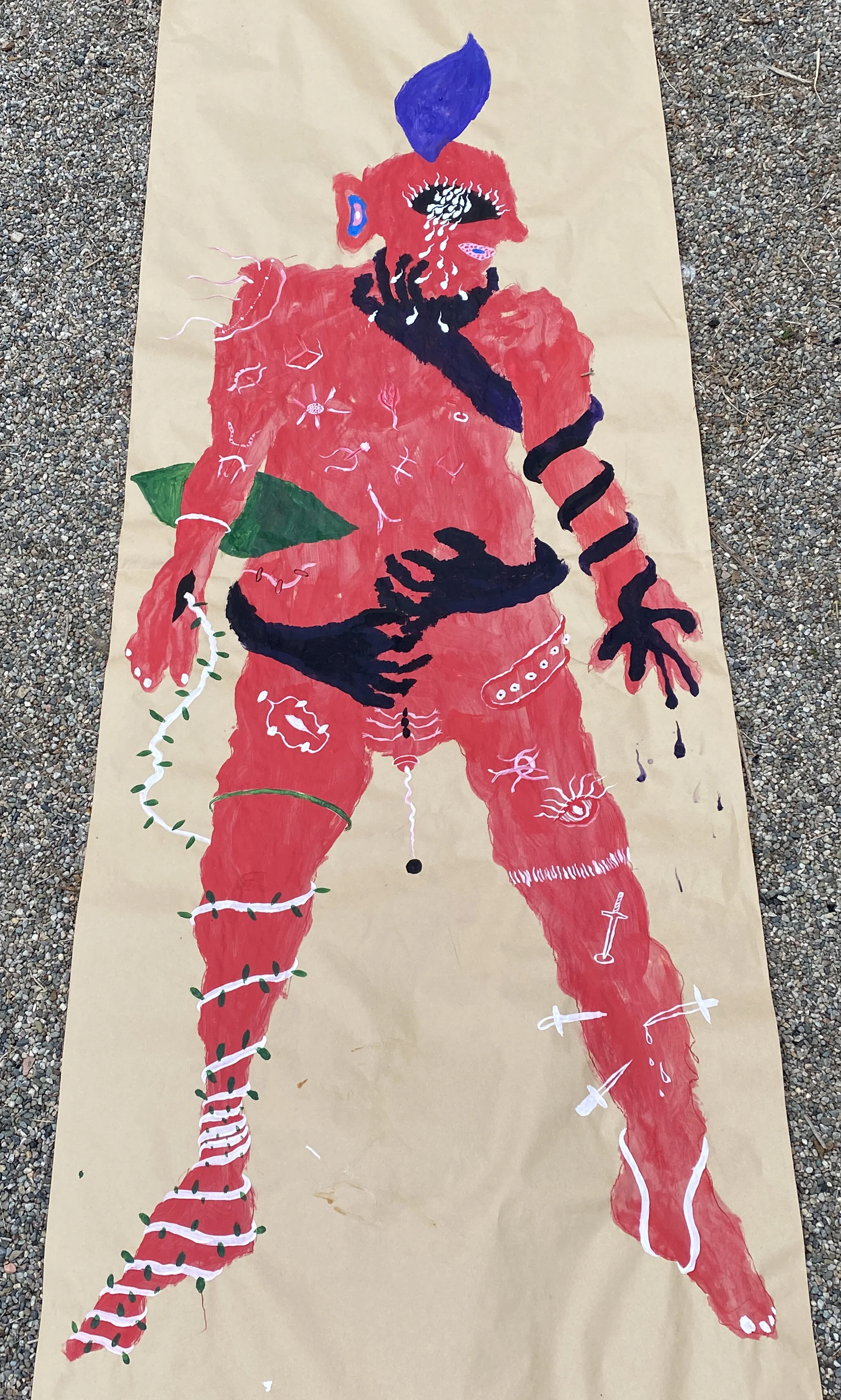  Benjamin Miller, “The Body’s No”, 2021, mixed media on paper 