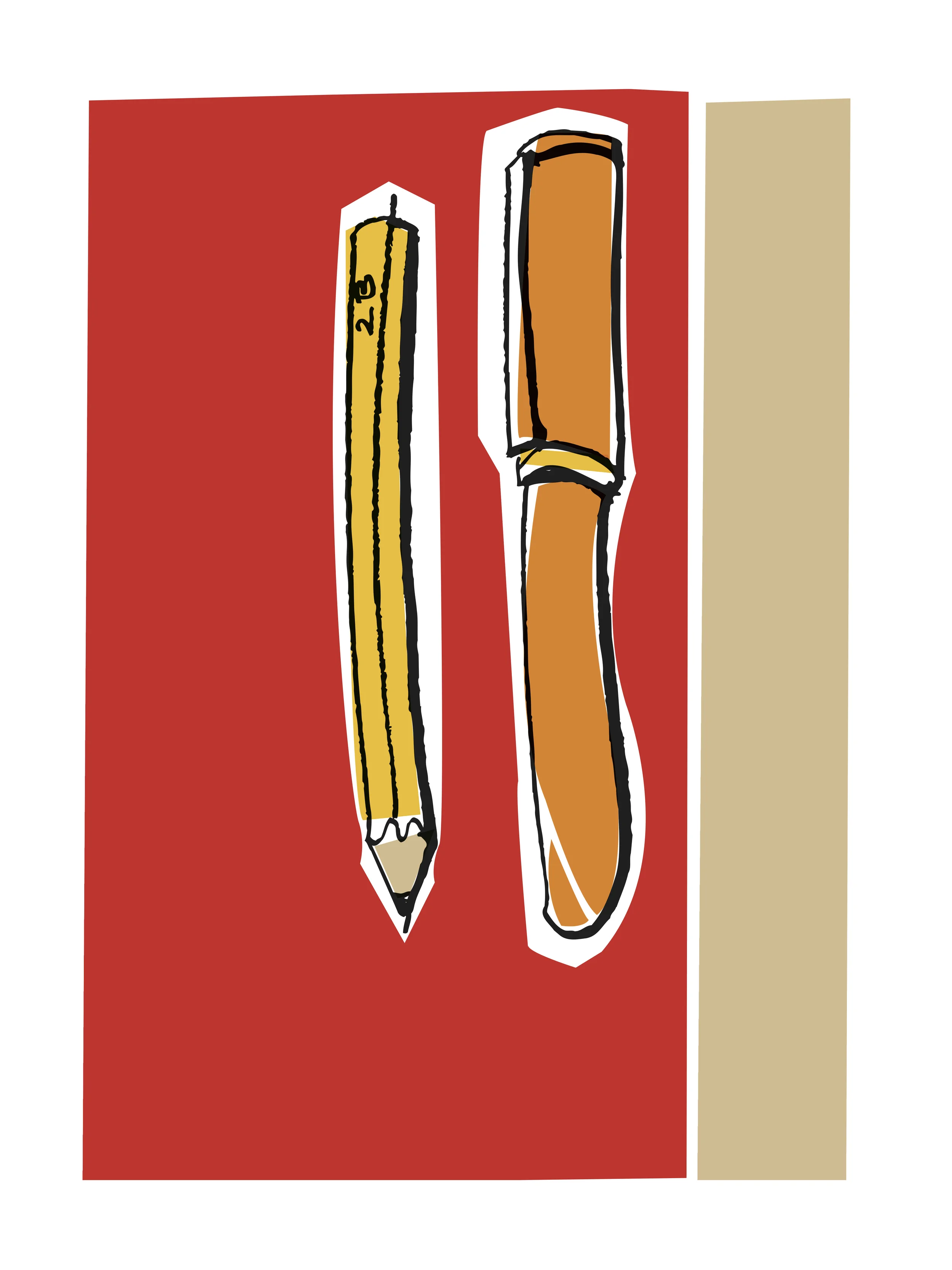 Pen and pencil