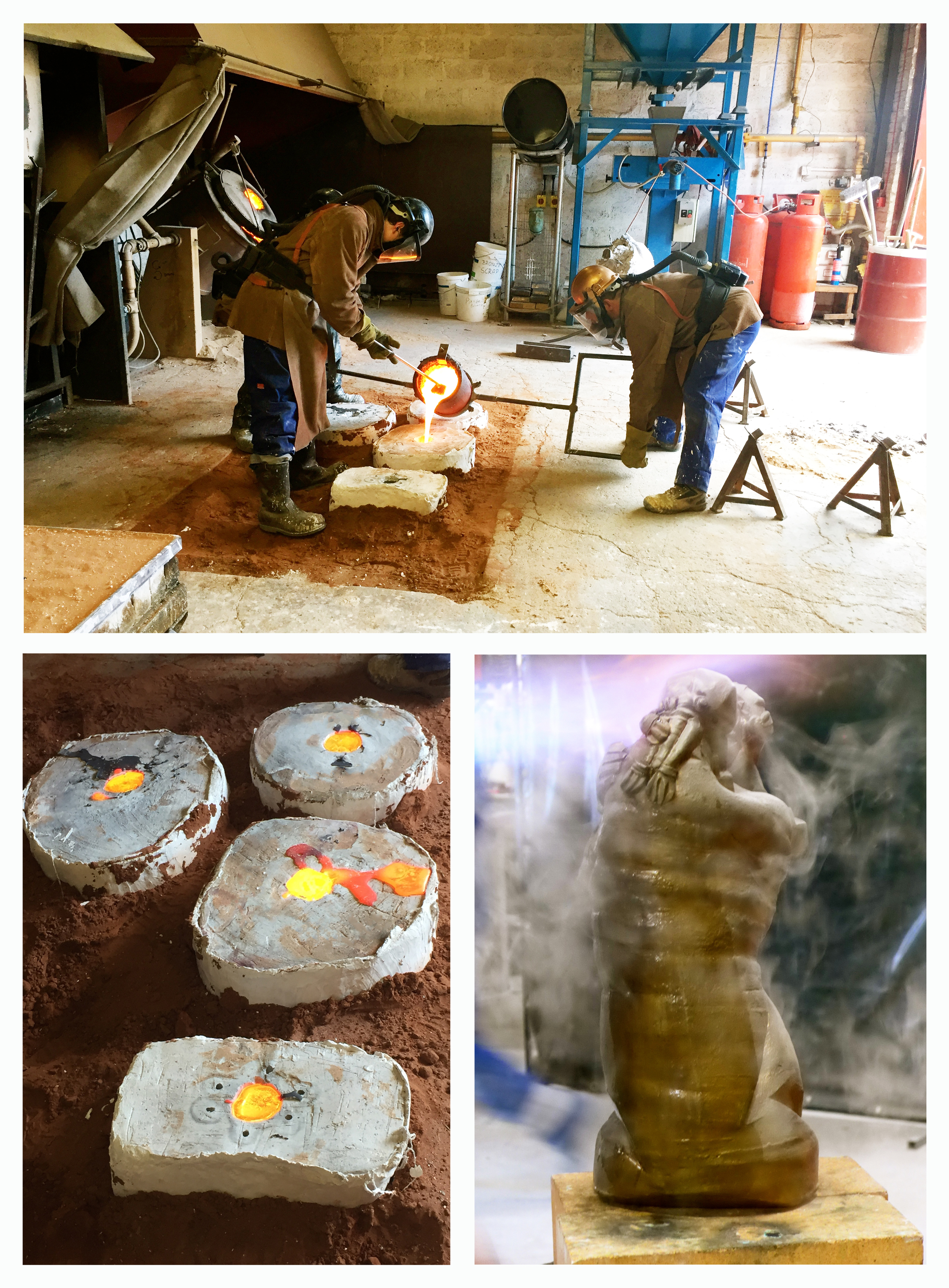  Production process, Powderhall Bronze, Edinburgh. ©Andrew Gerald Redman