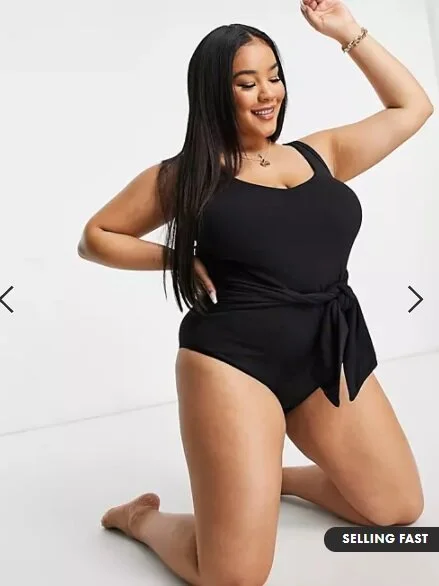 בגד ים מידות גדולות שלם שחור אופנתי גאלה.jpg