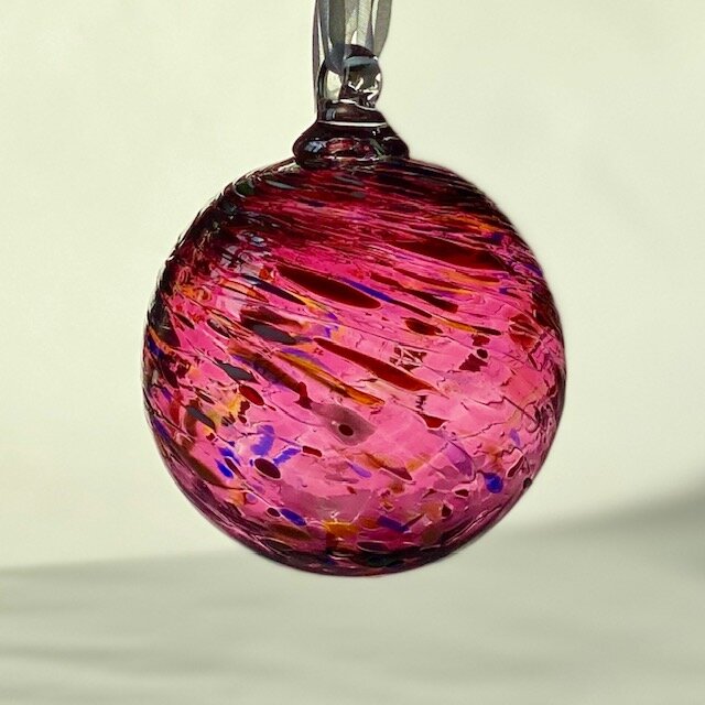Confetti Swirl Blown Glass Ornaments — Conway Glass