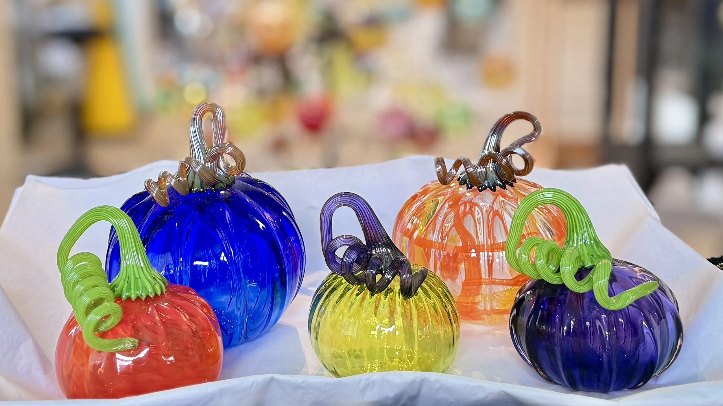 blown glass pumpkins