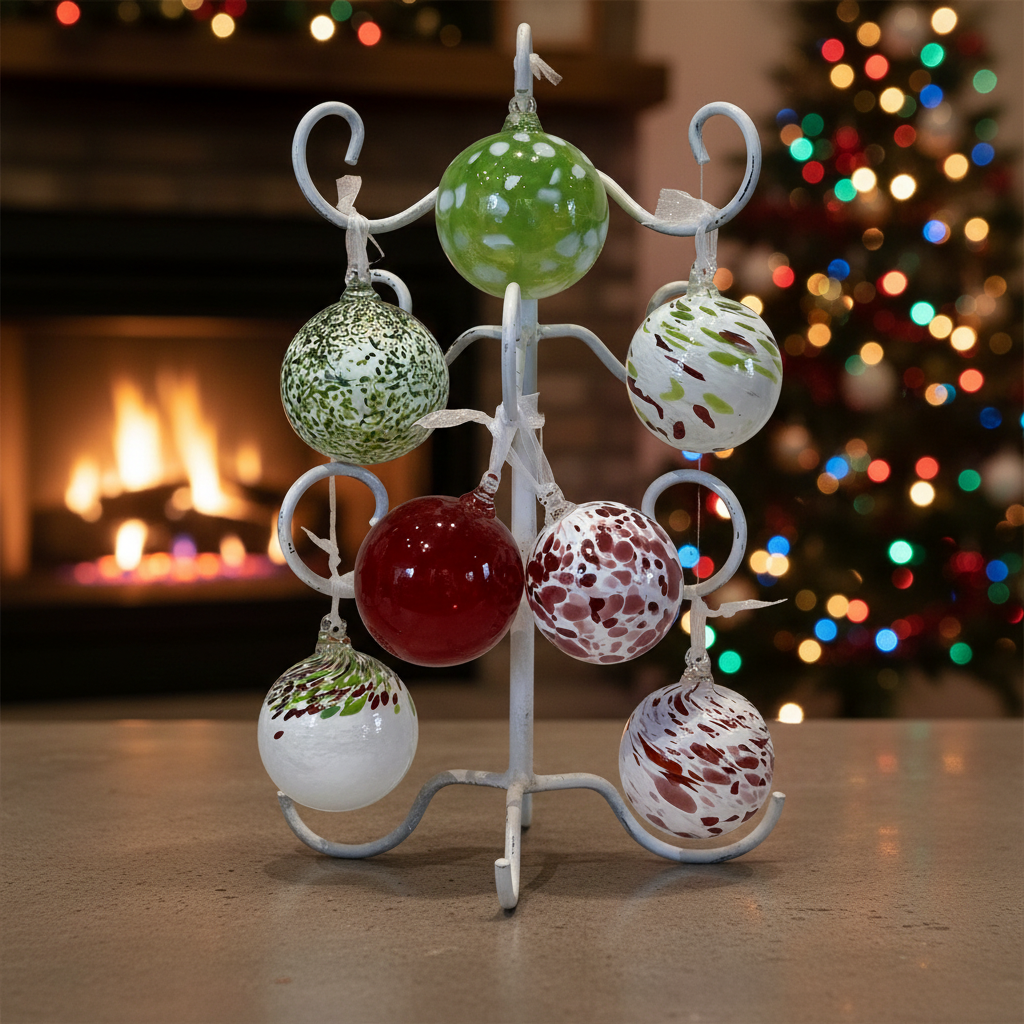 Christmas Collection Blown Glass Ornaments