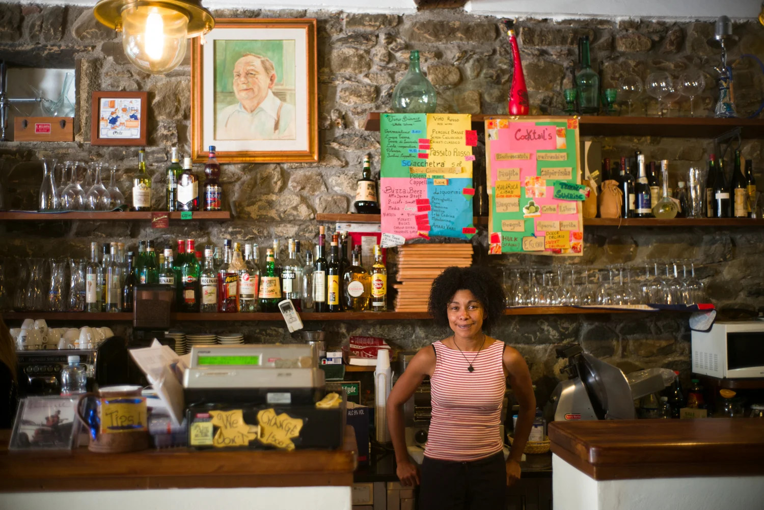 Original owner & his granddaughter - Riomaggiore
