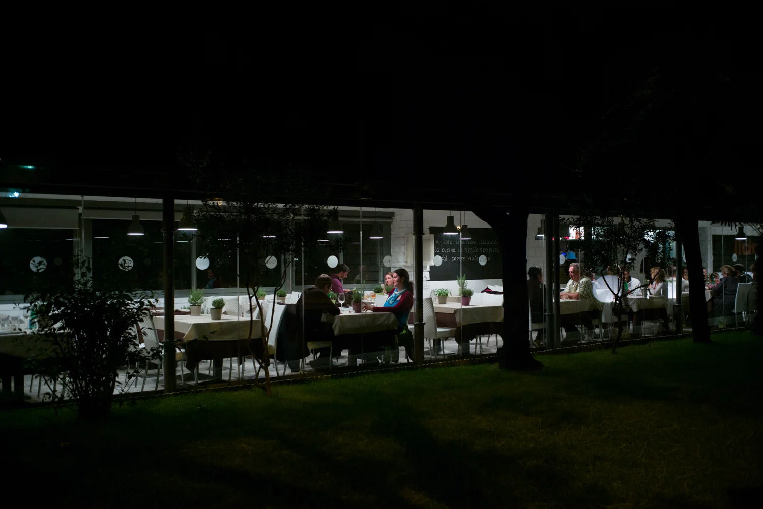 Restaurant at Night - Cernobbio
