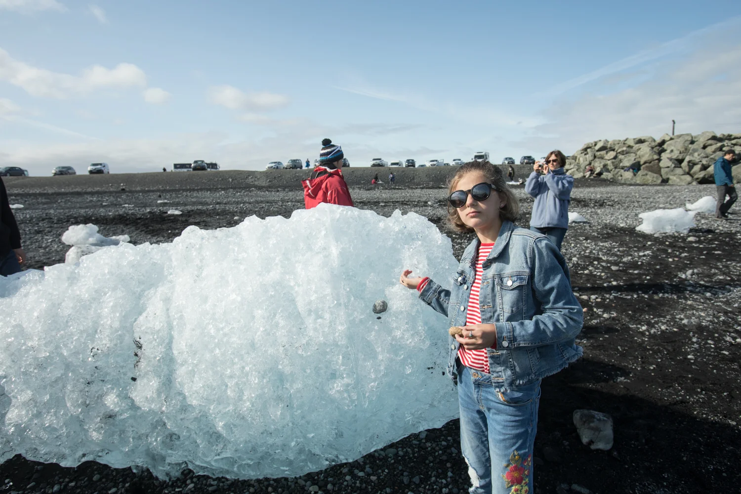 Low tide near Jökulsárlón, a glacier lagoon
