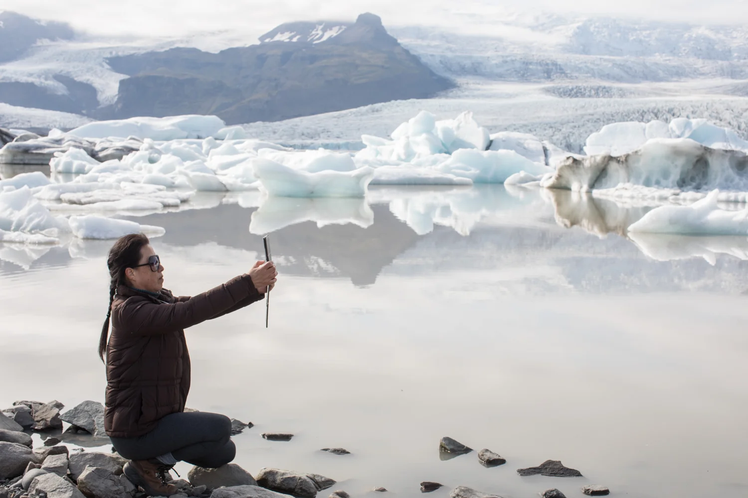 The Fjallsarlon glacier lagoon