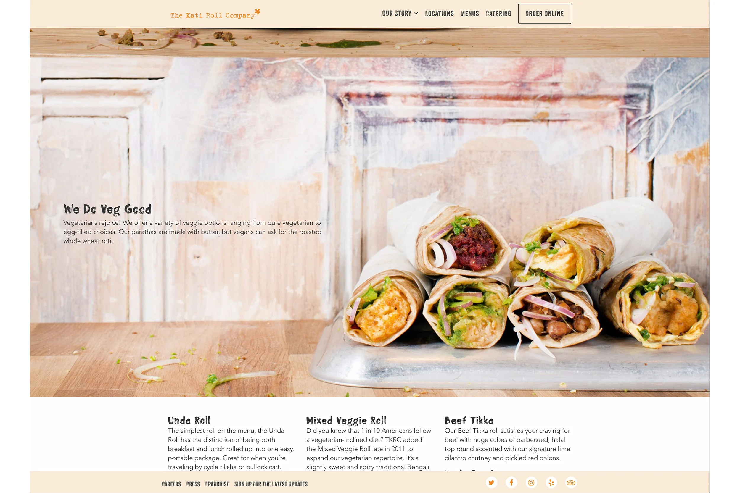 Michael Berman Food and Restaurant Photography - For Kati Roll Company Restaurants