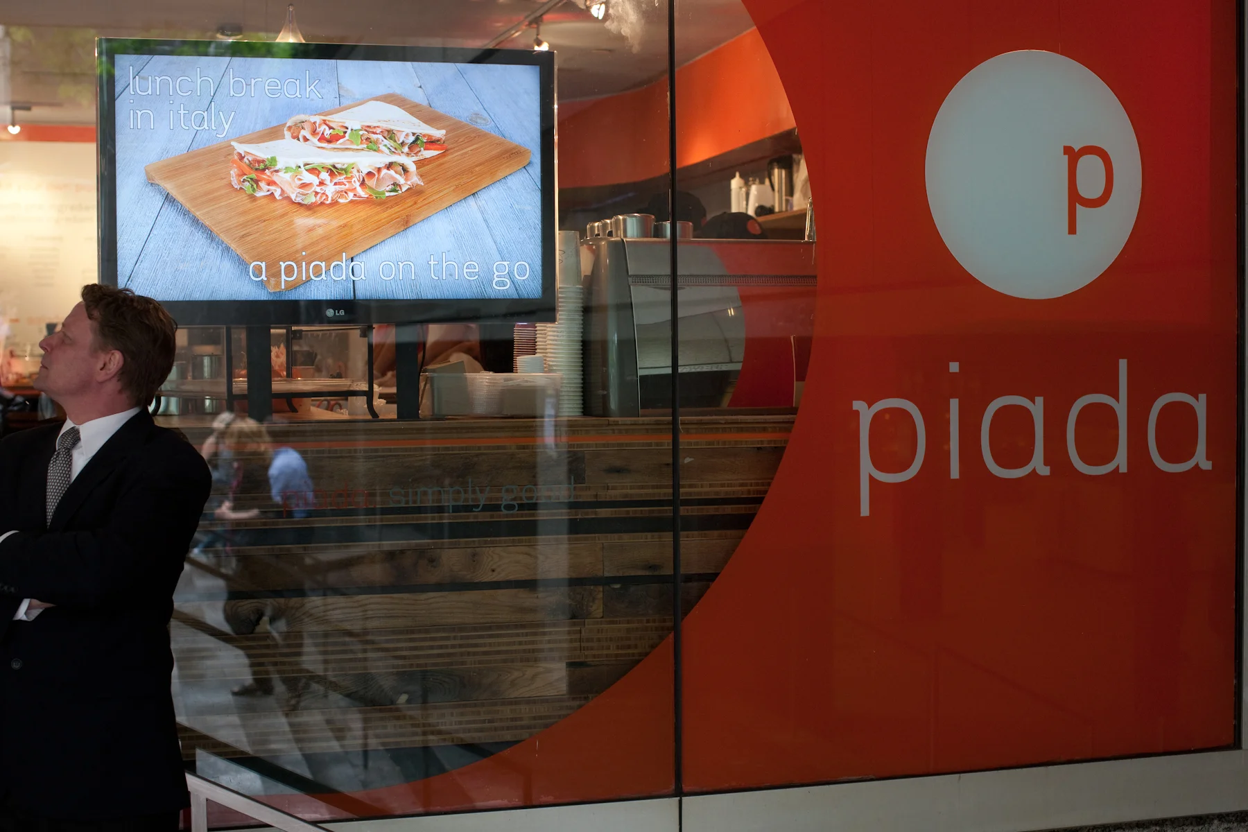 Michael Berman Food Photography - for Piada Restaurant Window Marketing Campaign and Website