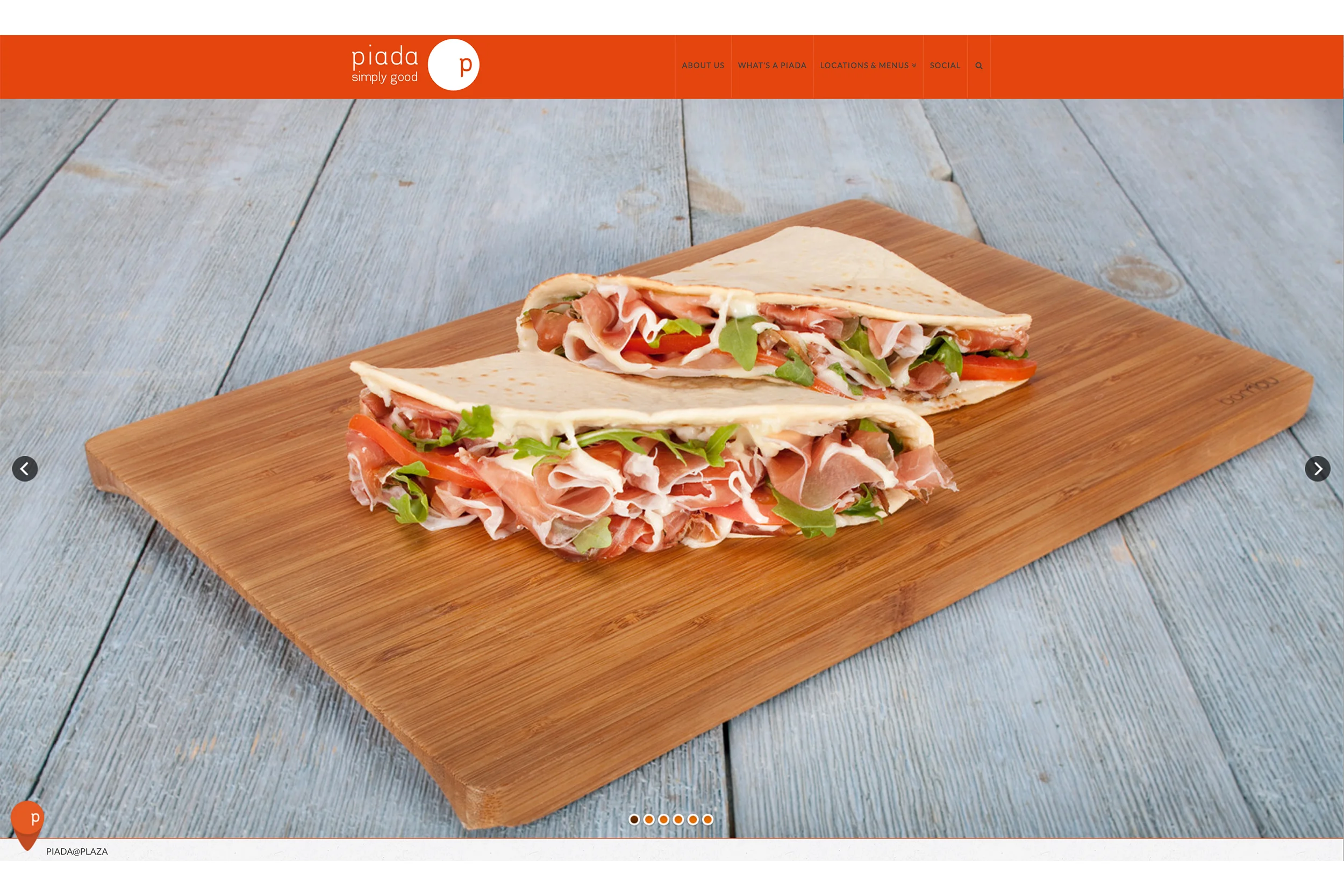 Michael Berman Food Photography - for Piada Restaurant Window Marketing Campaign and Website