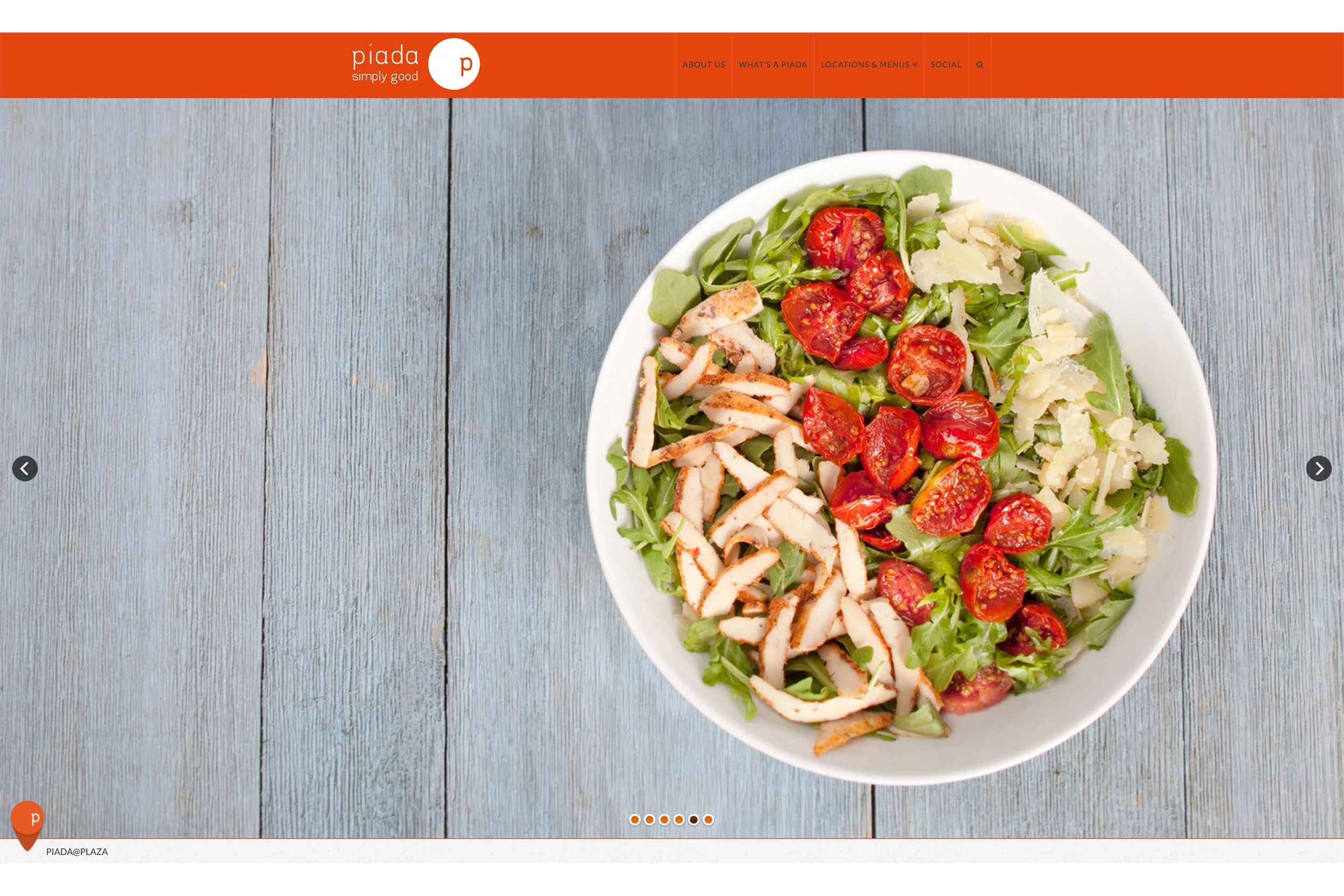 Michael Berman Food Photography - for Piada Restaurant Window Marketing Campaign and Website