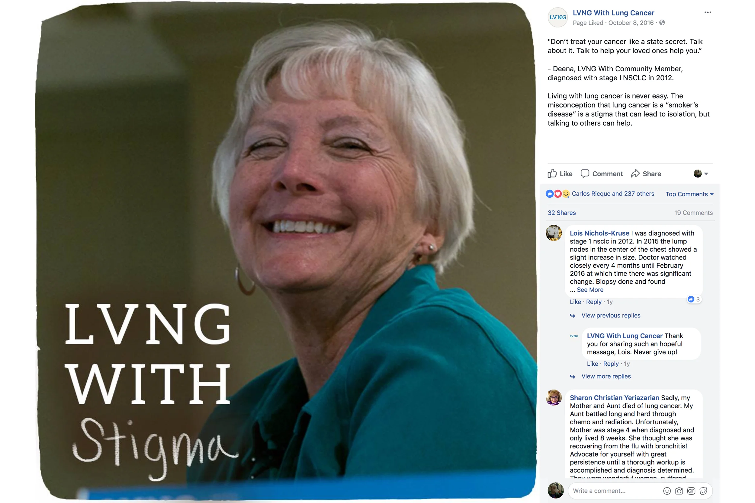 Michael Berman Portrait Photography - for AstraZeneca's "LVNG With Lung Cancer" campaign