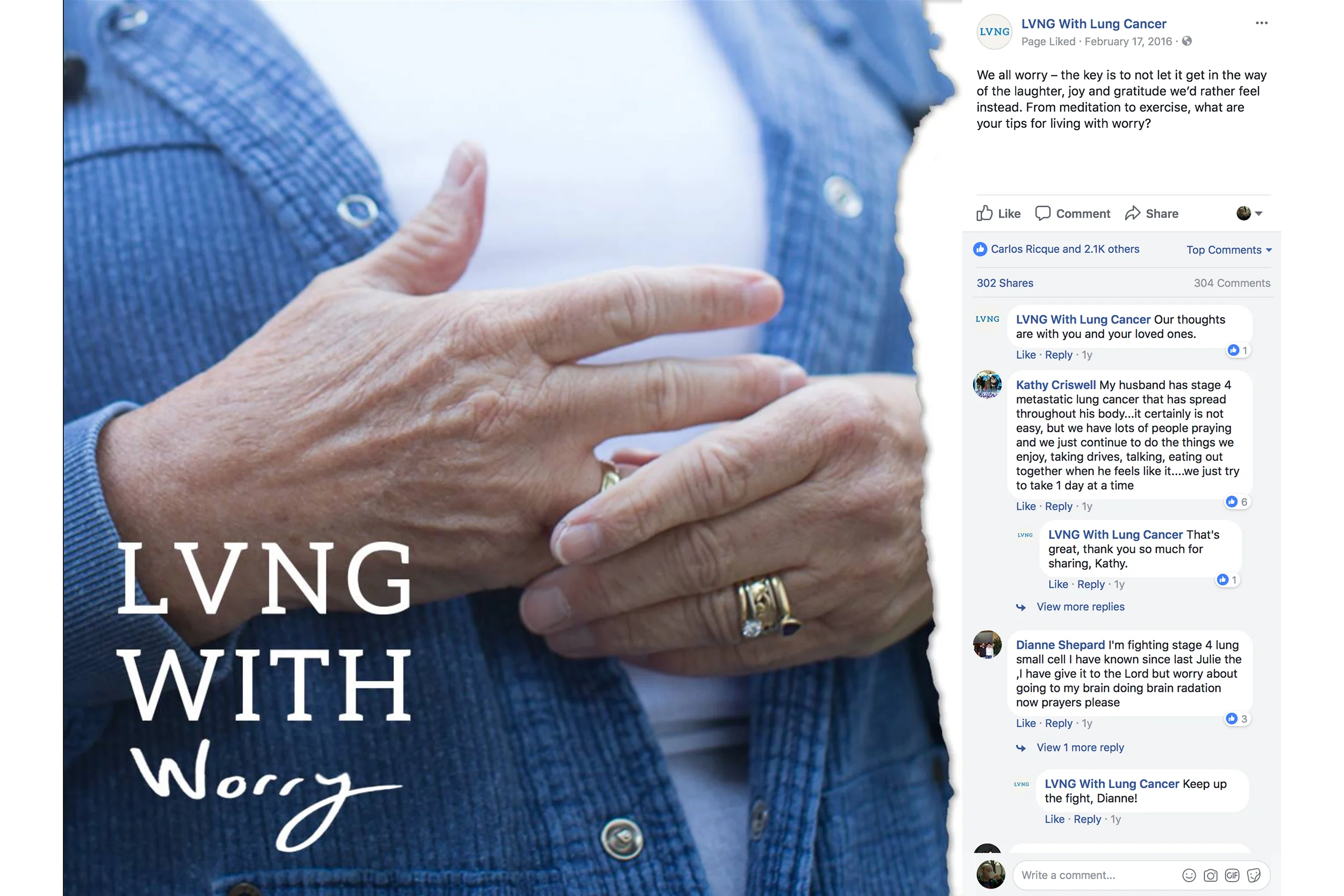 Michael Berman Portrait Photography - for AstraZeneca's "LVNG With Lung Cancer" campaign