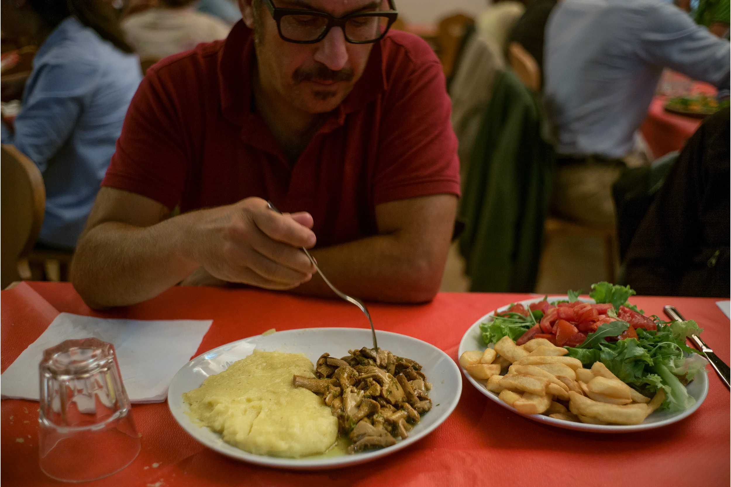 Polenta & mushrooms at Birreria da Bauce, Borca di Cadore