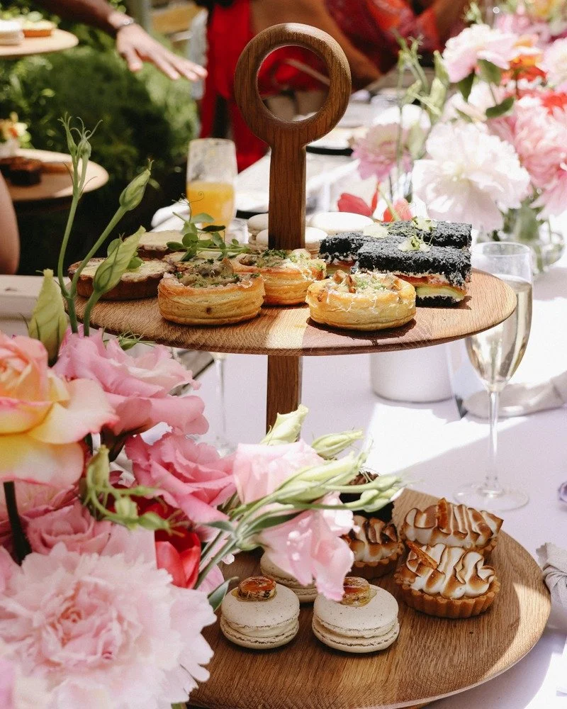 Host your baby shower at La Paris Estate, with catering by La Paris Bistro. Choose from a selection of beautiful settings across the estate.

This baby shower for Chani was hosted in our herb garden, featuring mimosas and a high tea experience.

A ti
