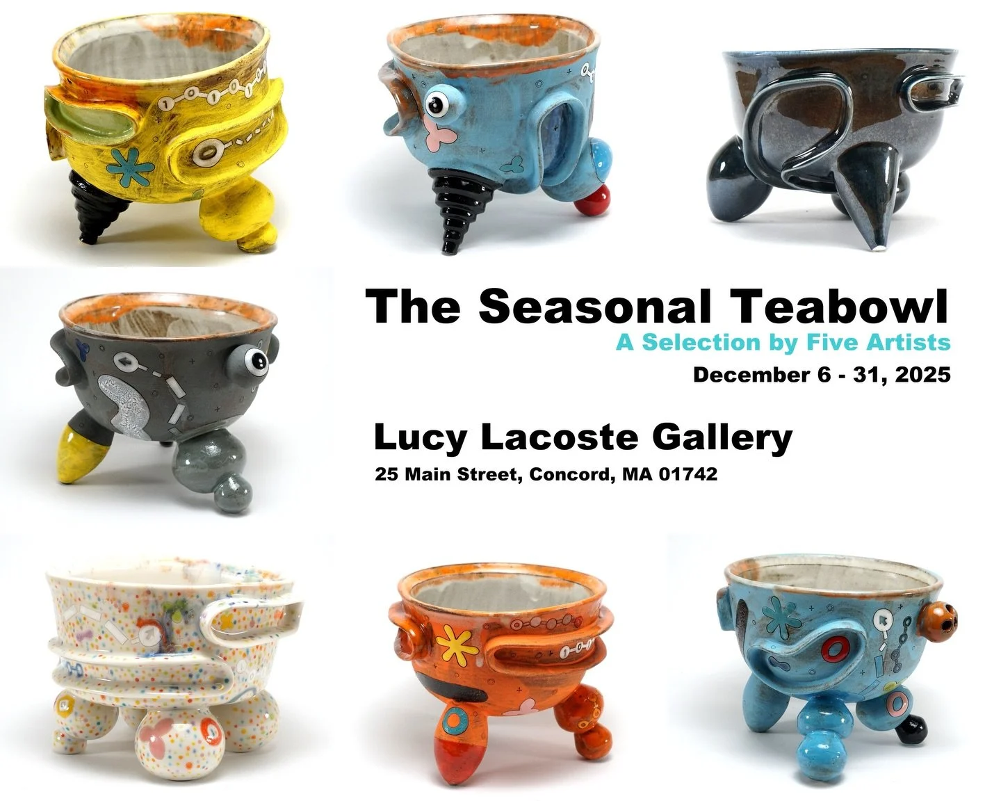&ldquo;The Seasonal Tea Bowl: A Selection by Five Artists&rdquo; is now open at @lucylacostegallery.

I&rsquo;m thrilled to be included in this beautiful exhibition alongside such inspiring artists. I&rsquo;m showing seven tea bowls in a range of col