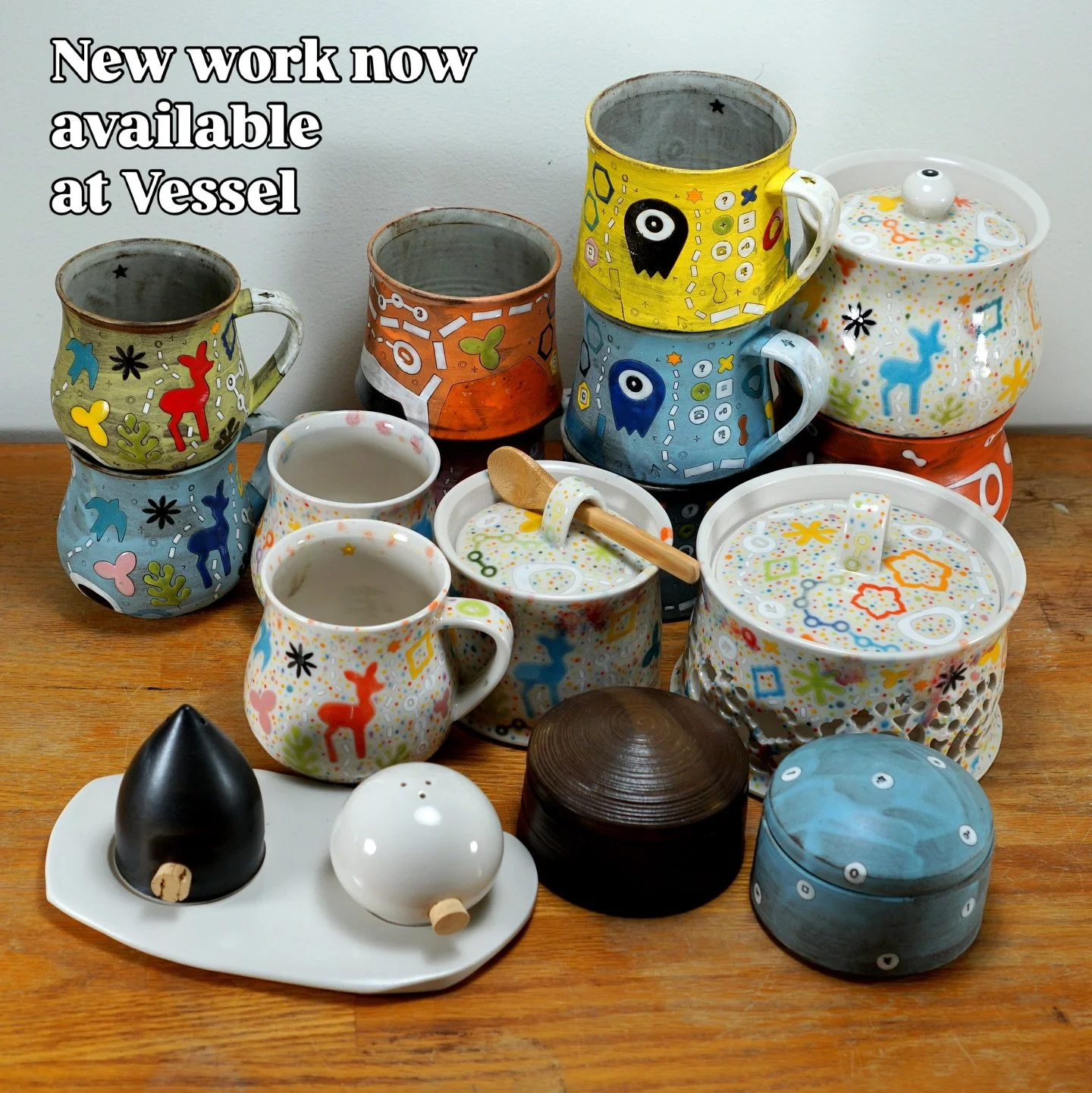 My new work has made it to @vesselbyscac just in time for last-minute Christmas shopping 👋🎄
You can check out the pieces at www.vesselbyscac.com
or find them on my website (link in bio).

Hope you find something for your loved ones&mdash;or for you