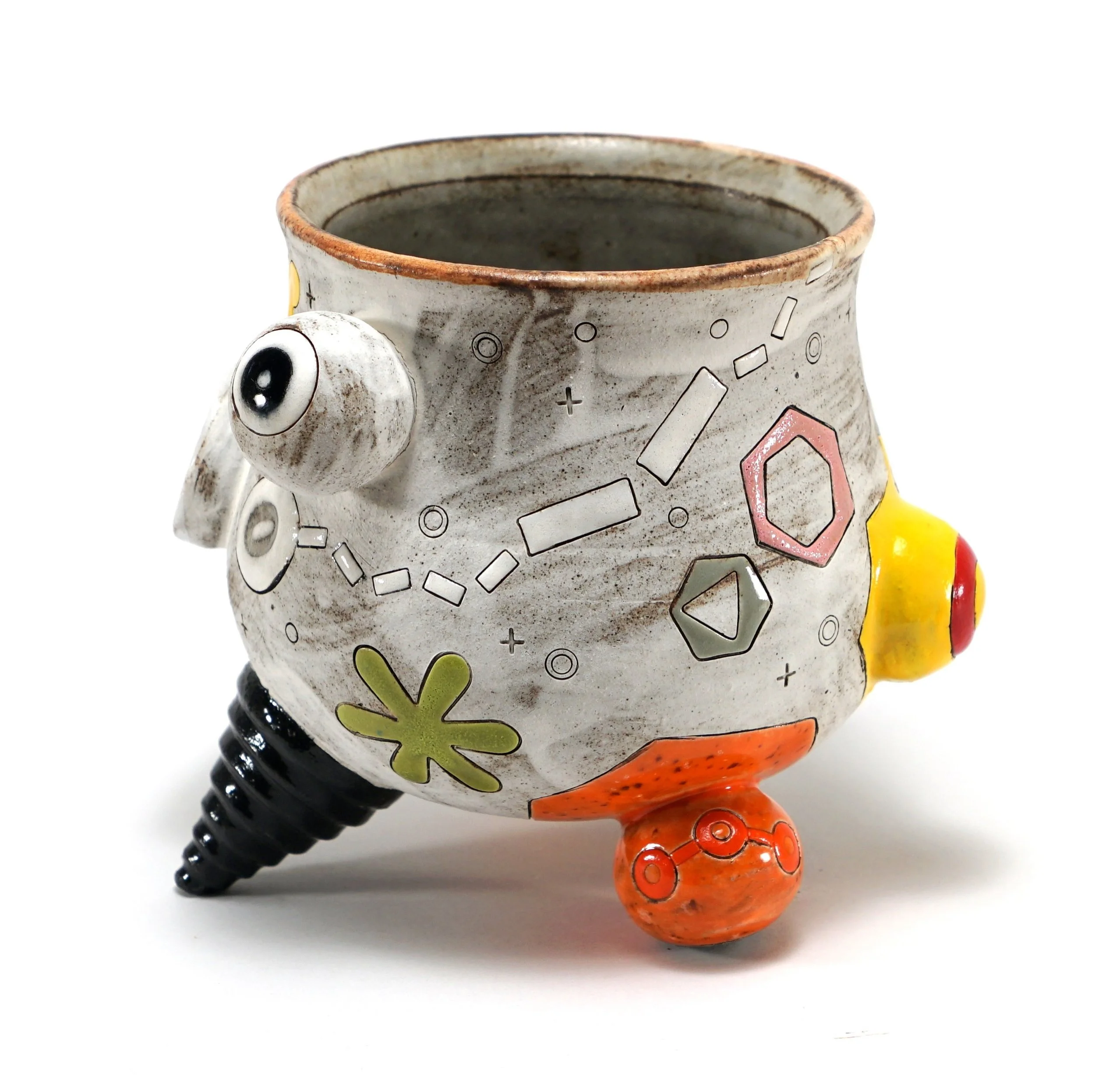 Tin White Falling Star Yunomi 💫

This one is my favorite of the six yunomi I created for the upcoming Teapot + Yunomi Invitational at Clay Akar, opening this Friday.

This year, my yunomi look quite different from the more traditionally shaped ones 