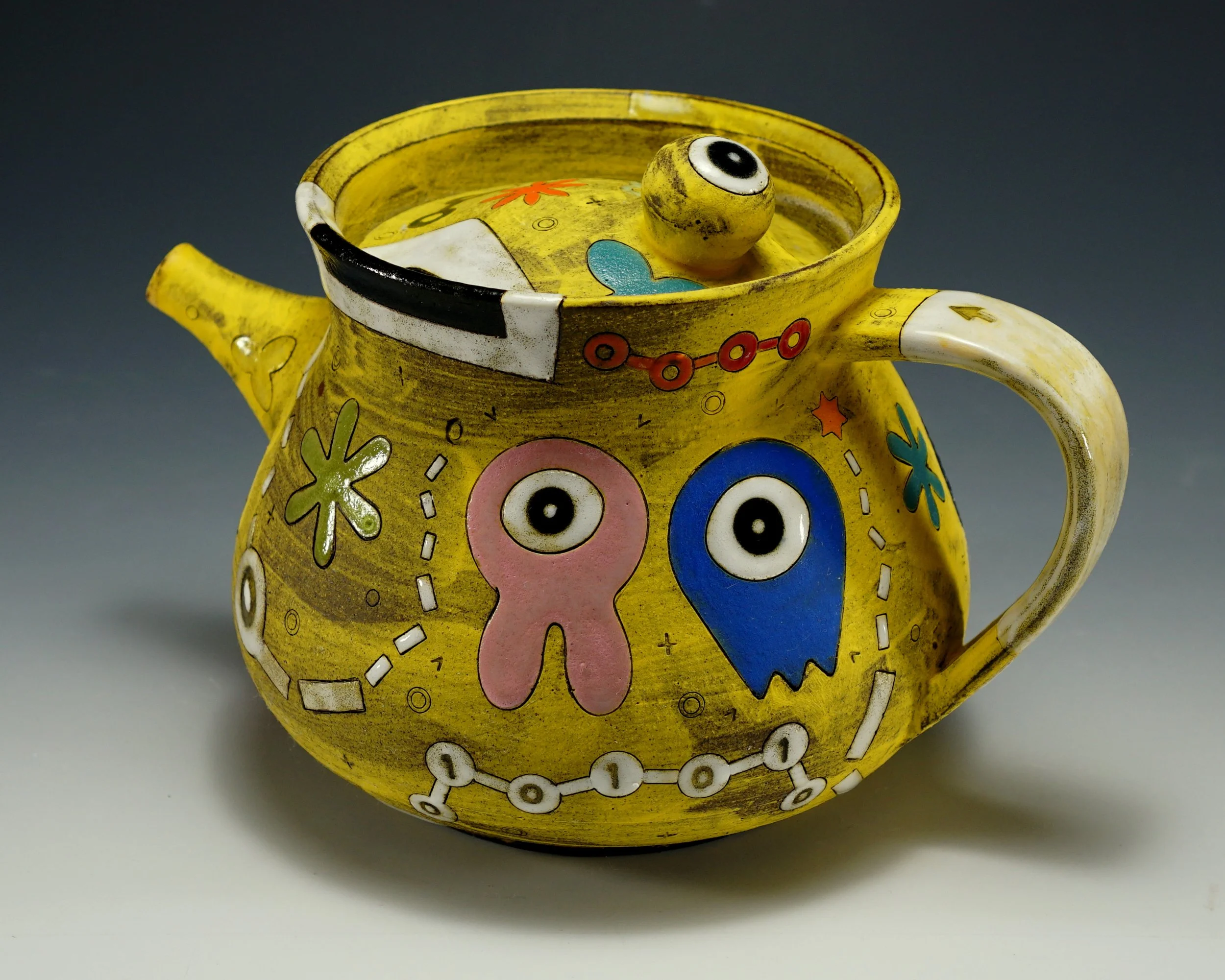 Yellow Alien Teapot