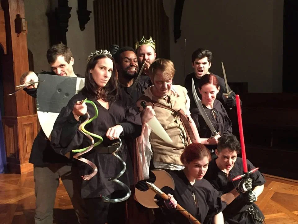 Chris Cotterman, Jessica Byars, Dominic Gladden, Brad Norris, Jonas Grey, Katharine Vary, Zach Bopst, Tegan Williams, and Melanie GlickmanChris