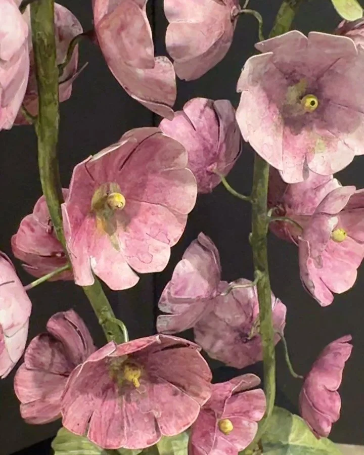 Tole Hollyhock  #tommymitchell #art #tole #garden #flowers