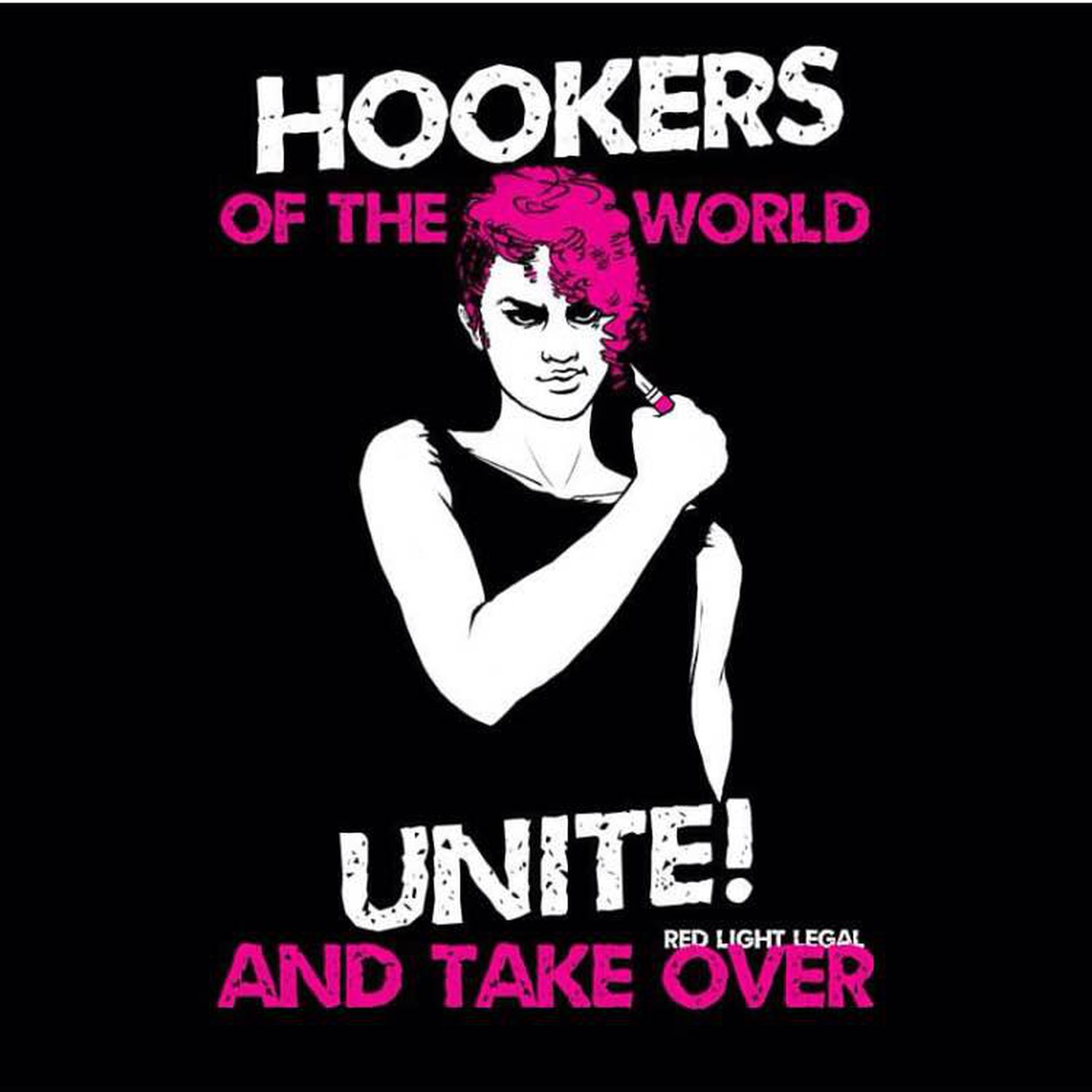 Hookers of the World t-shirt, $20 https://squareup.com/market/red-light-legal/