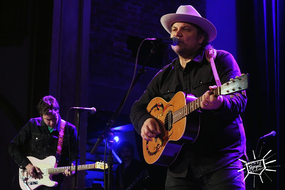 Tweedy guitarists Jim Elkington and Jeff Tweedy perform at the Neptune Theatre in Seattle, Washington on March 12, 2015. Photography by Marie Langhout-Franklin.