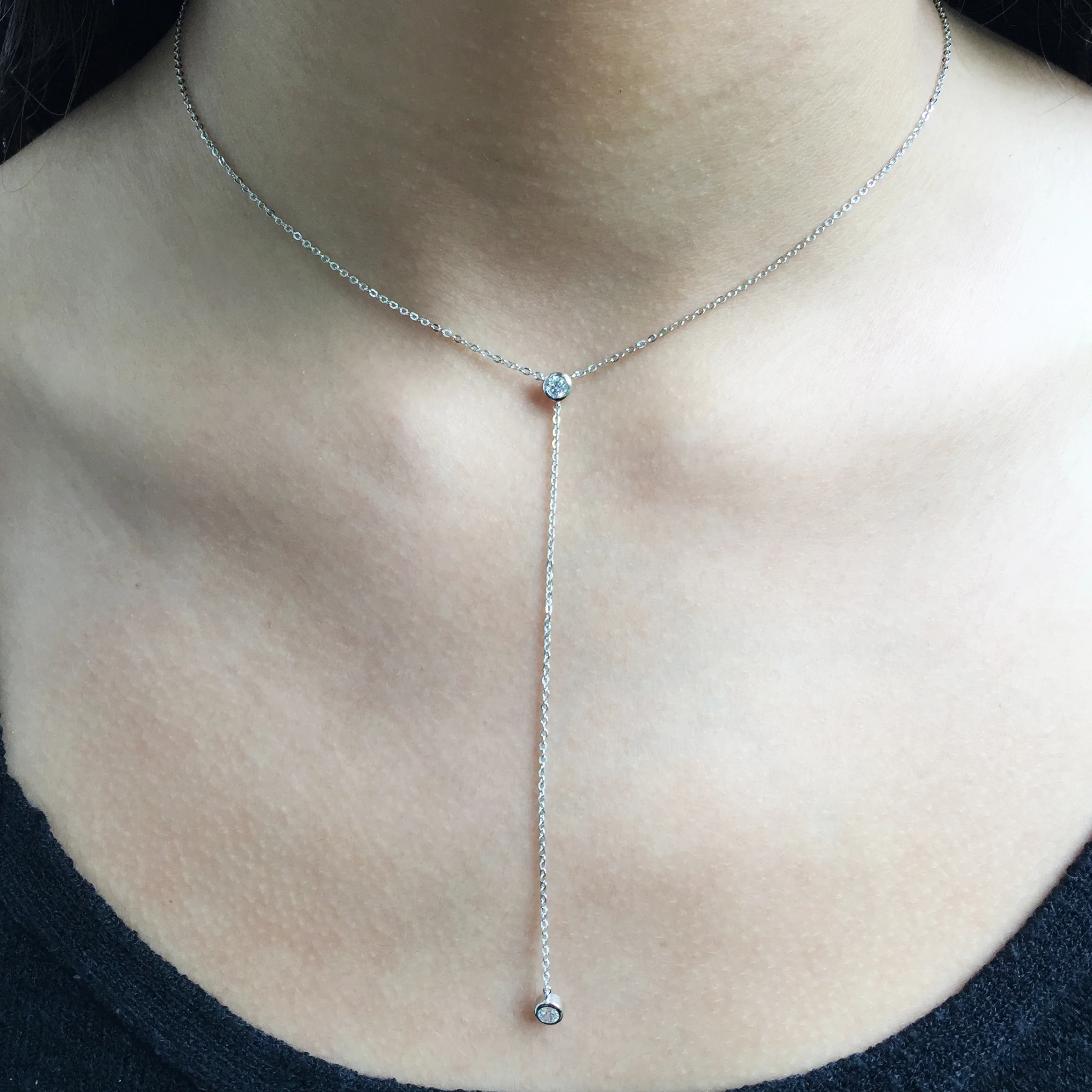 Silver Bezel Drop Necklace.jpg