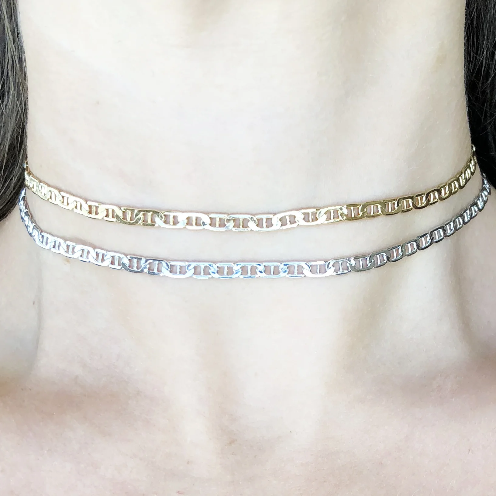Gold & Silver Italian Chain Chokers.jpg