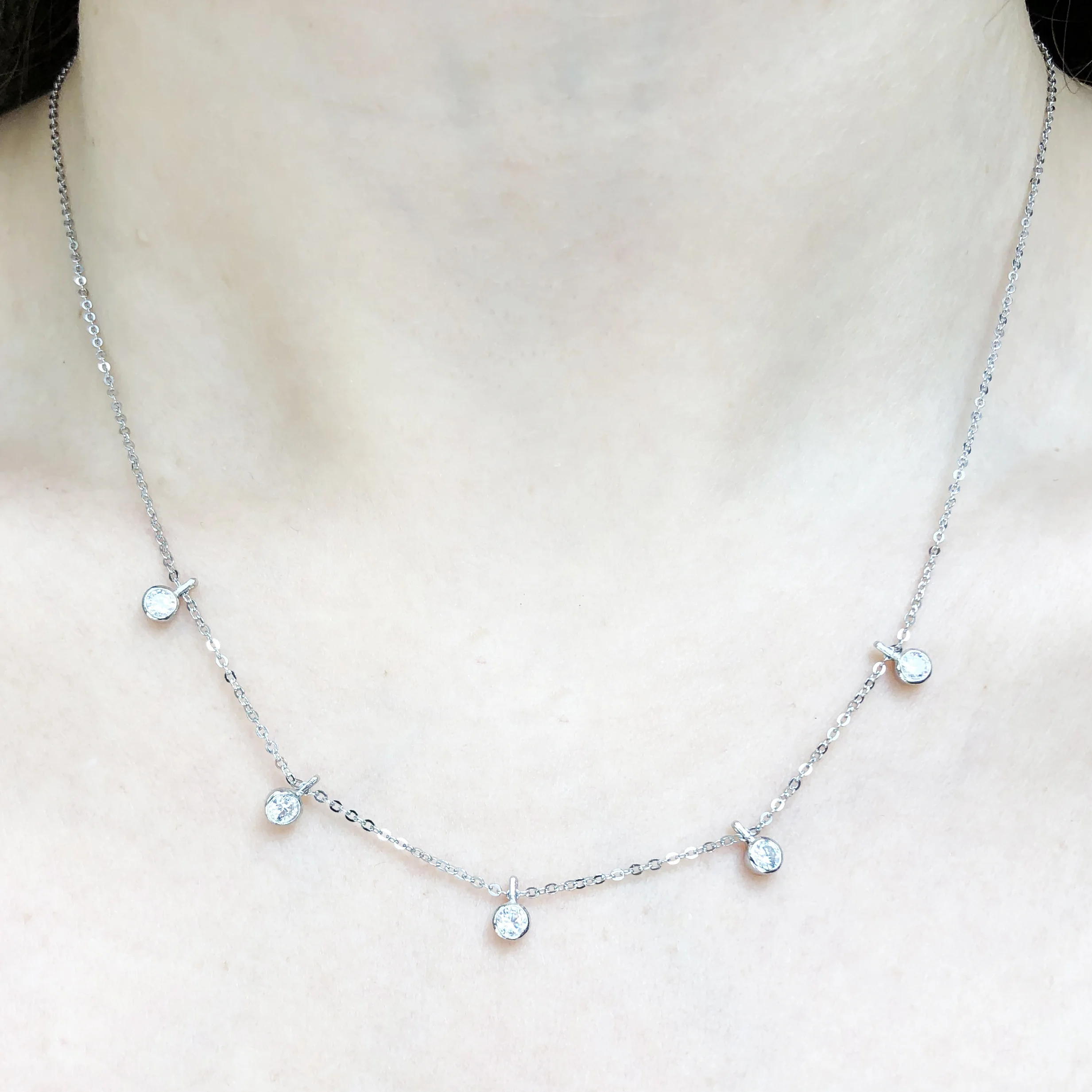 Crystal Dangle Necklace Silver.jpg