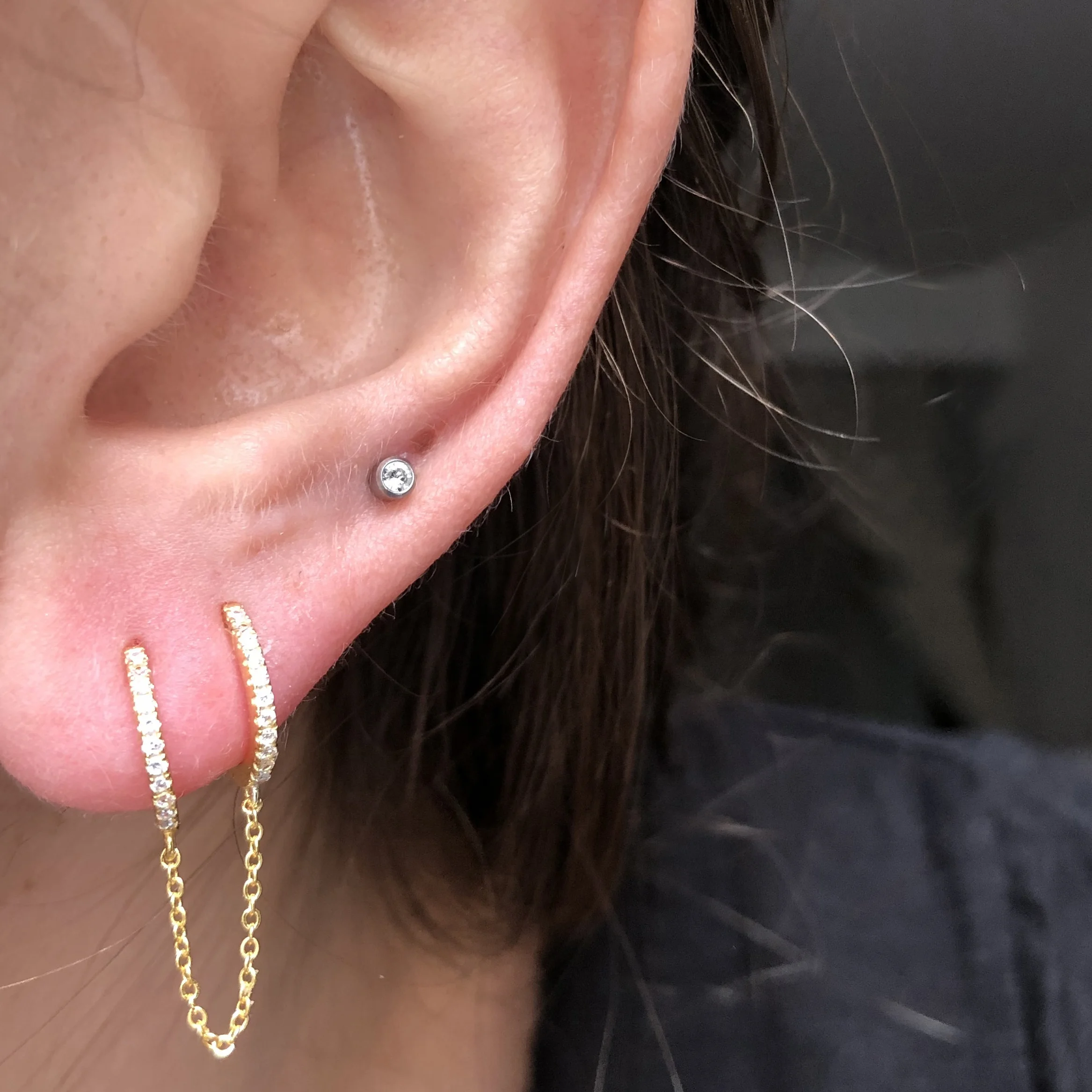 Gold Pave Double Huggie Earring Square.jpg