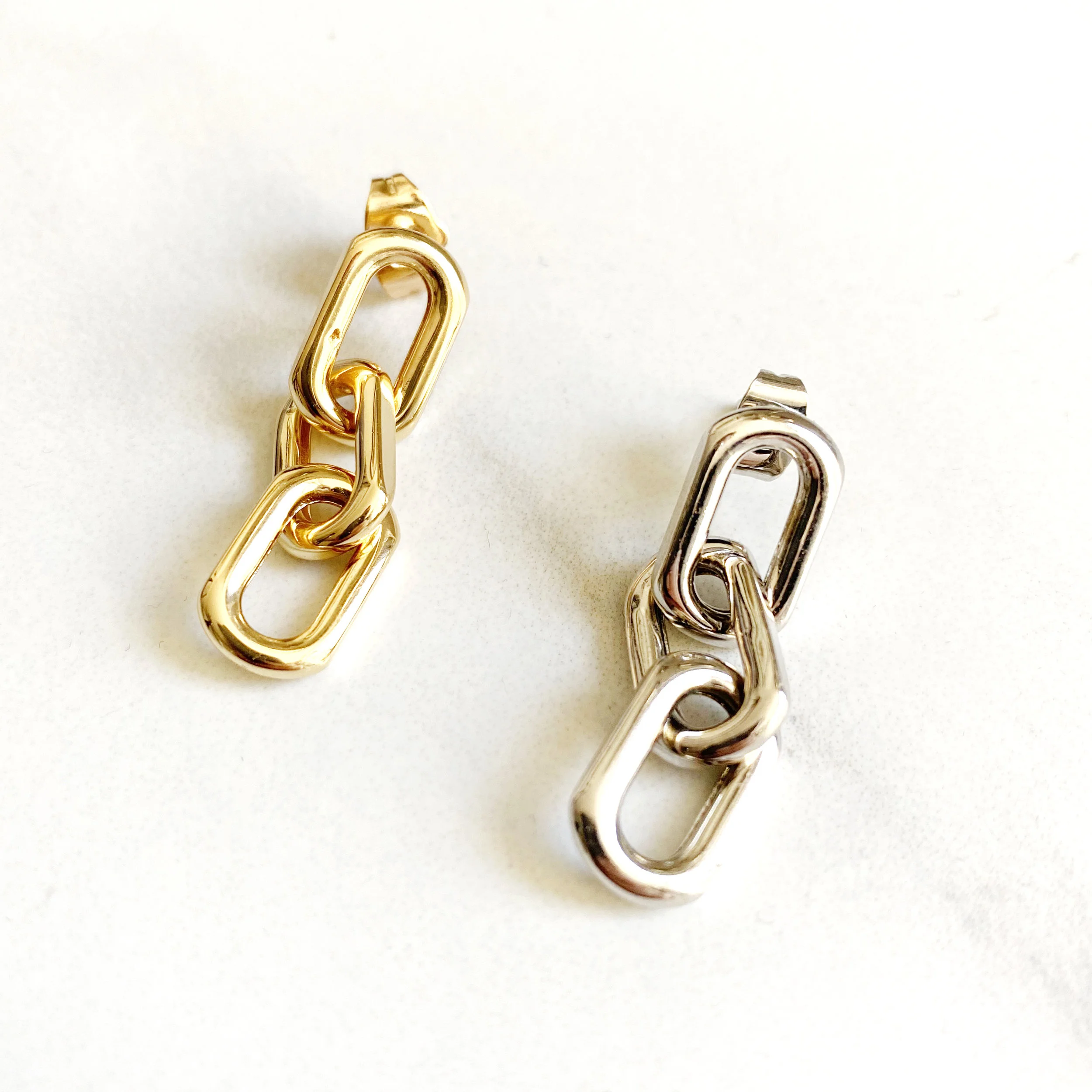Chunky Chain Link Earrings — JewelErry