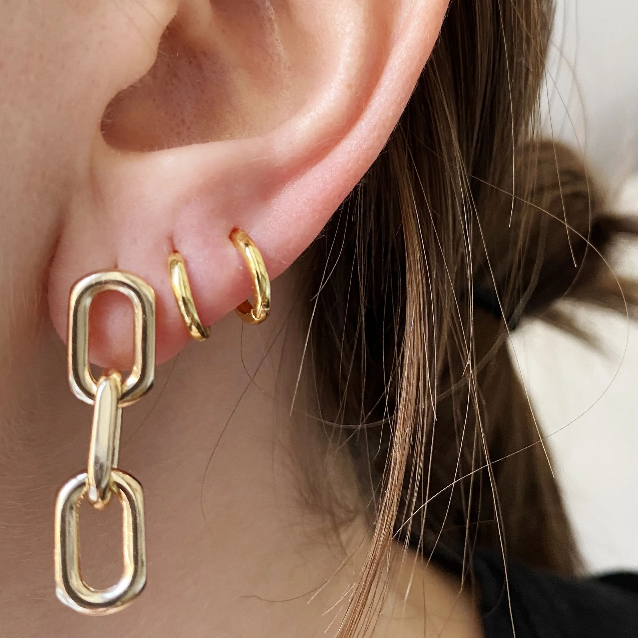 Chunky Chain Link Earrings — JewelErry