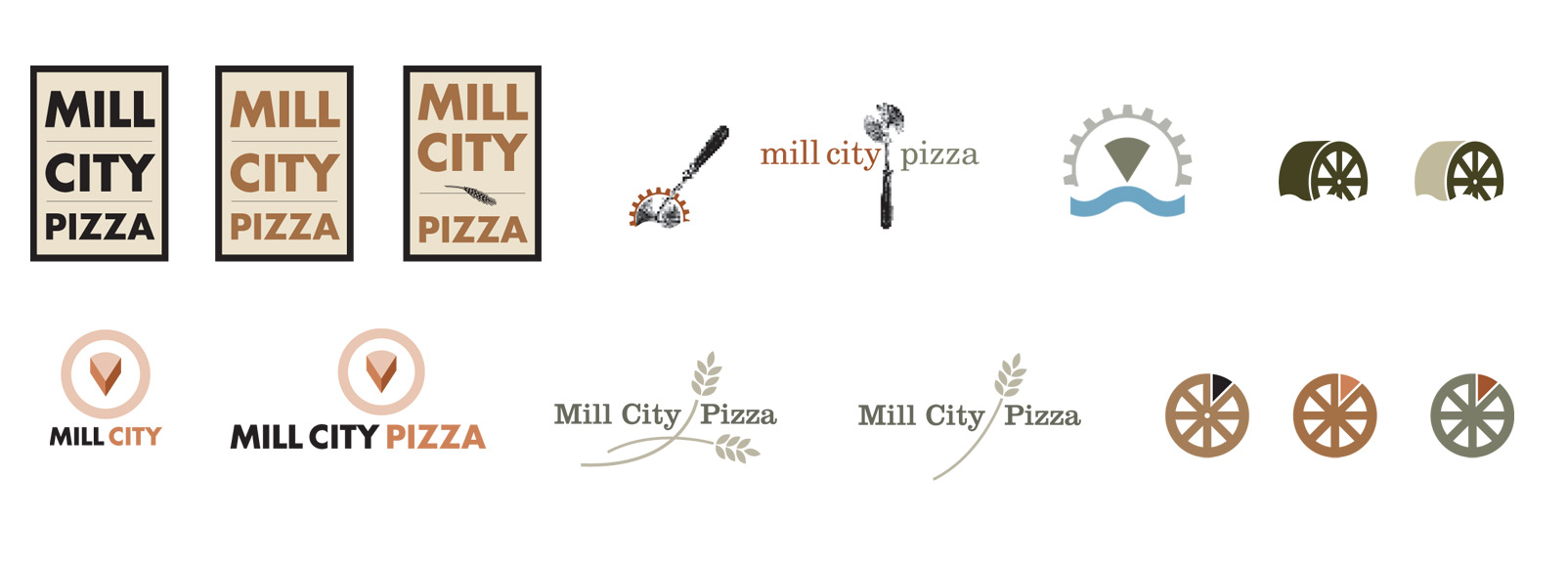 Several of the sketches Justin Braem developed in our discovery process.
