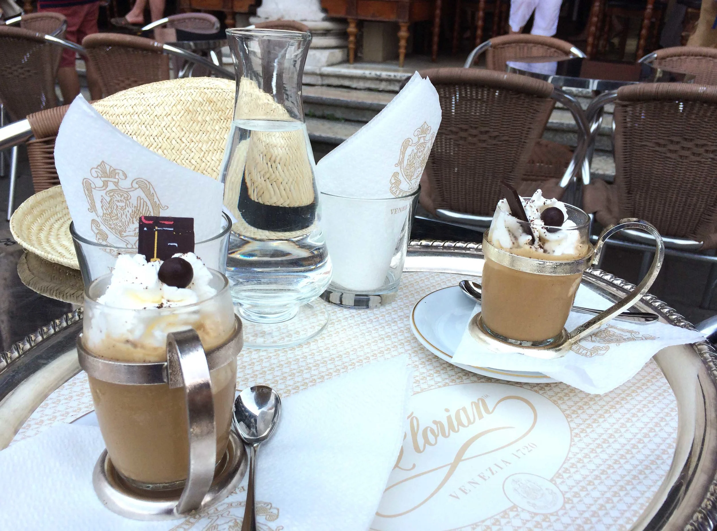Al fresco at the famed Cafe Florian.