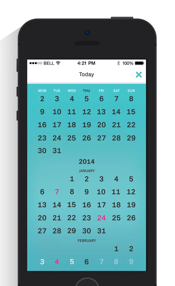 They will also be able to go back a few months and have a more detailed view of their calendar.