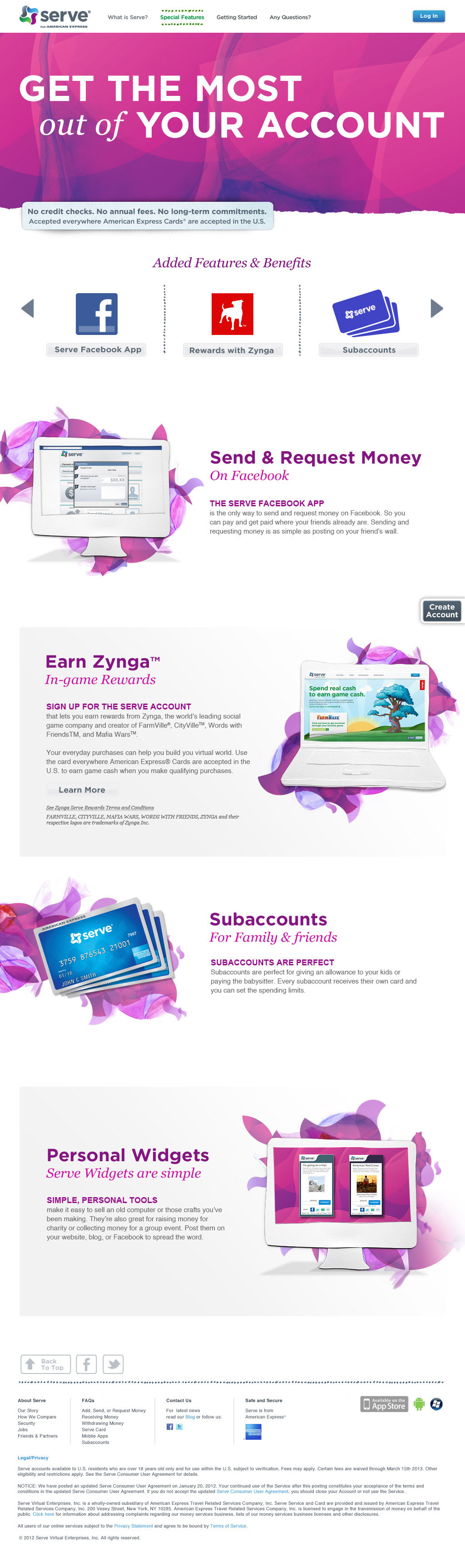 The parallax site for Serve