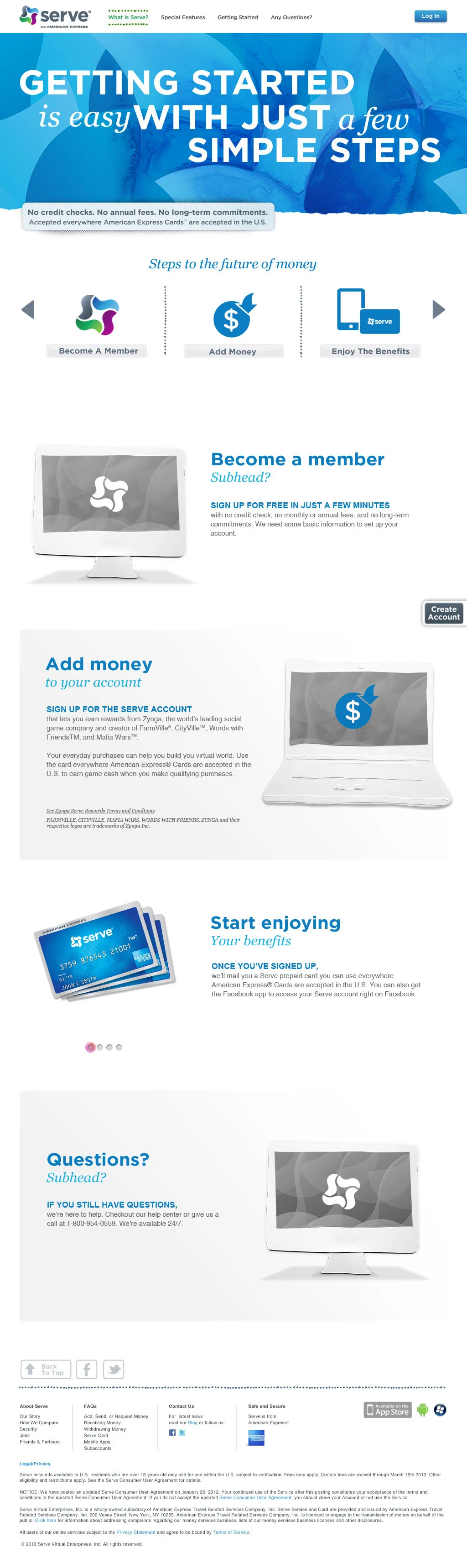 The parallax site for Serve