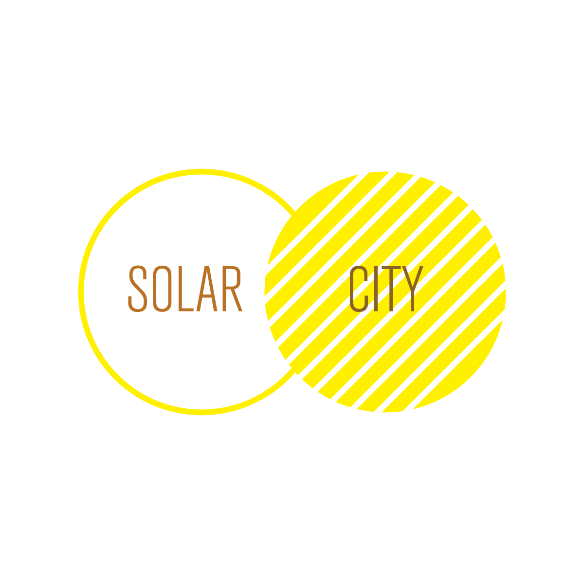 We were asked to create an identity for Solar City that was simple and instantly recognisable. The design comprised of two spheres to accommodate the words 'solar' and 'city'. These also represent the sun and solar rays. We did this by 'layering' t
