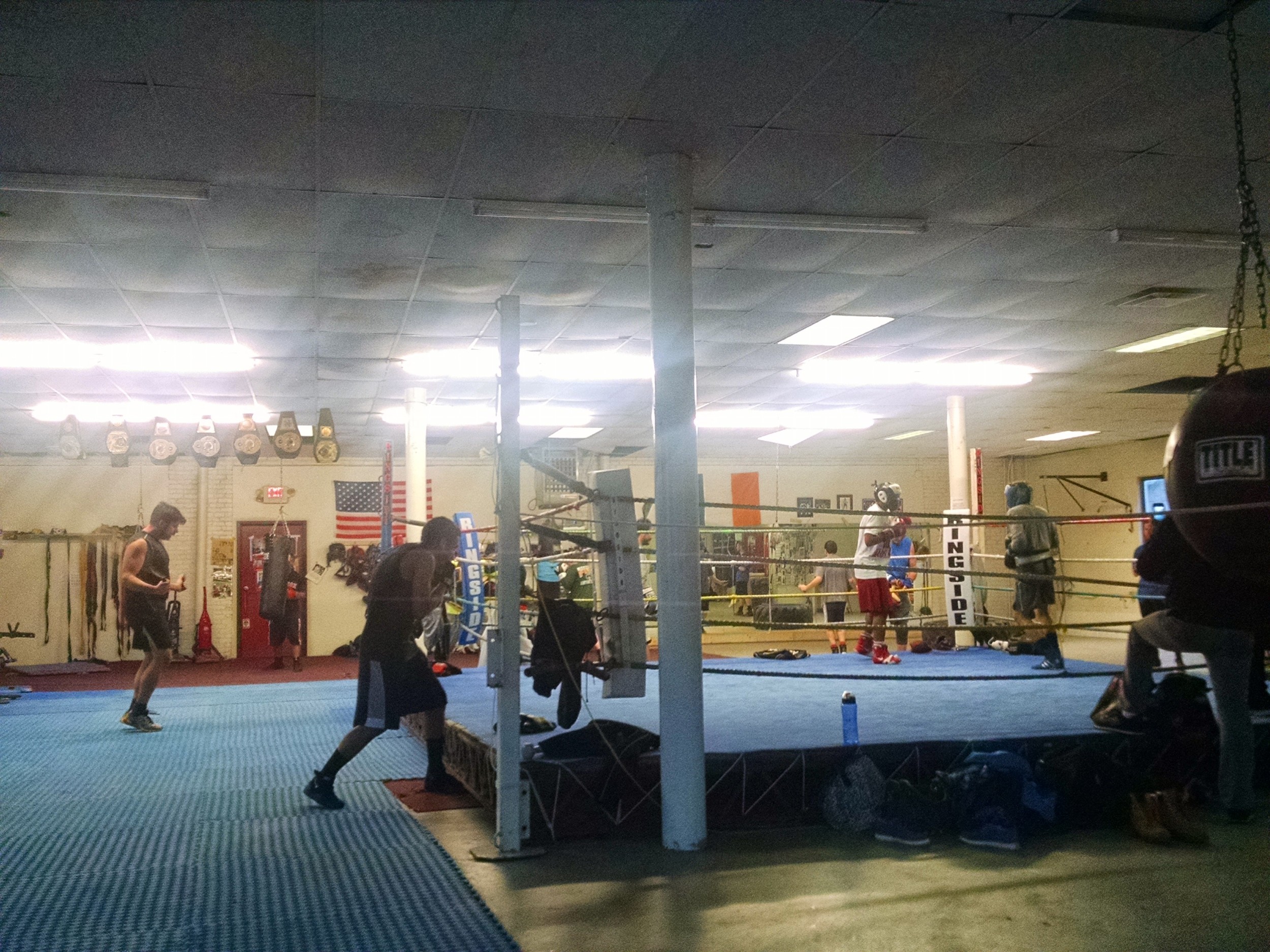 Inside the Grealish Boxing Club. 
