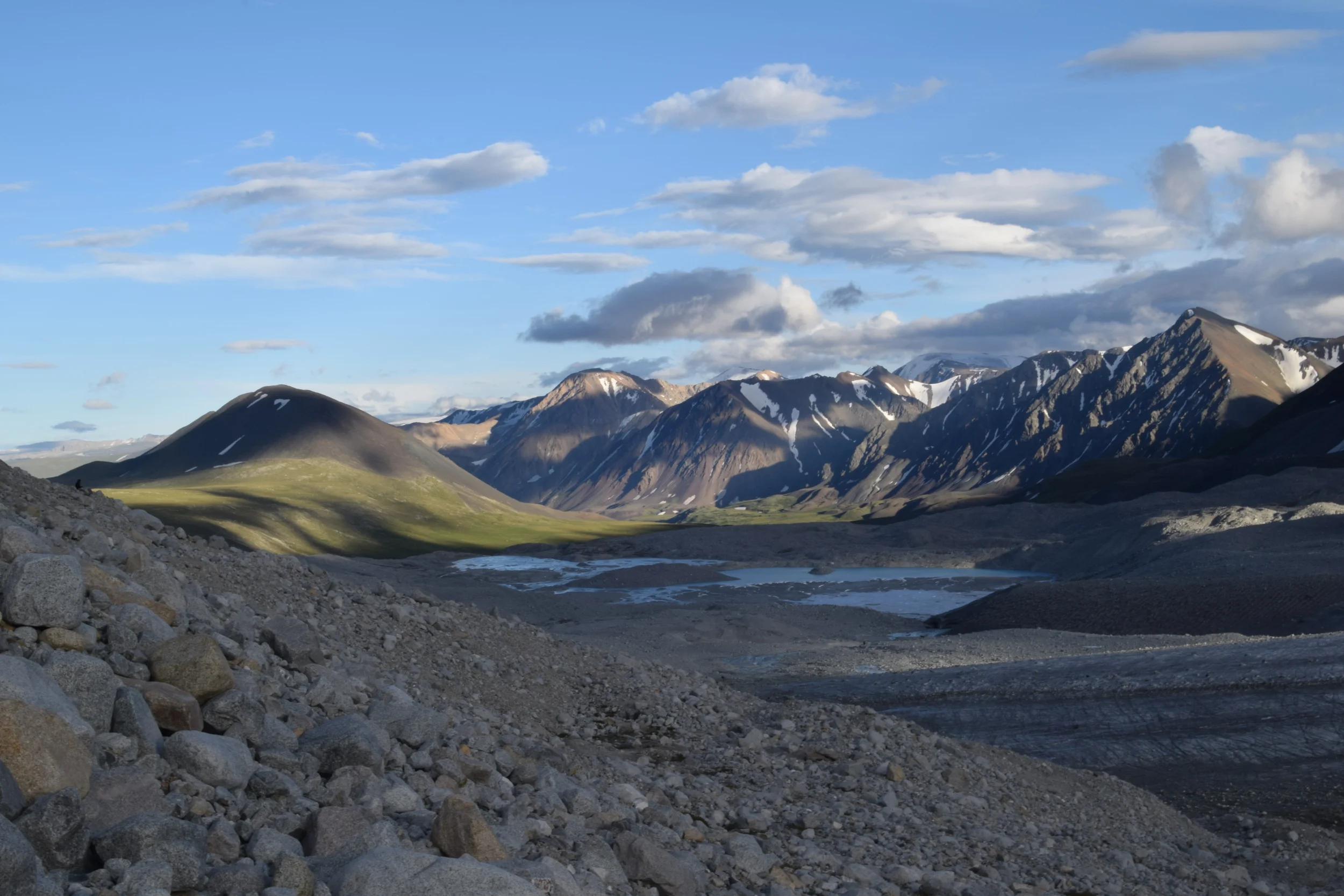 View from Potanin Glacier.