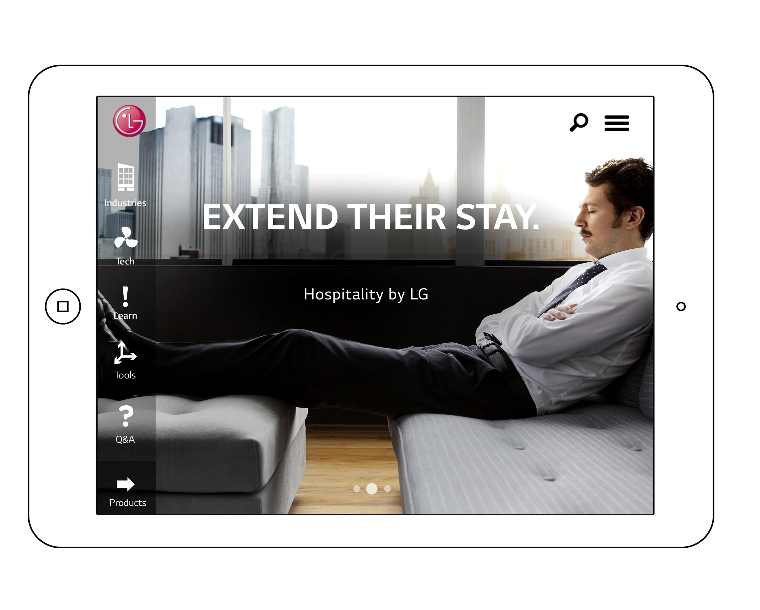 LG.com pitch - B2B