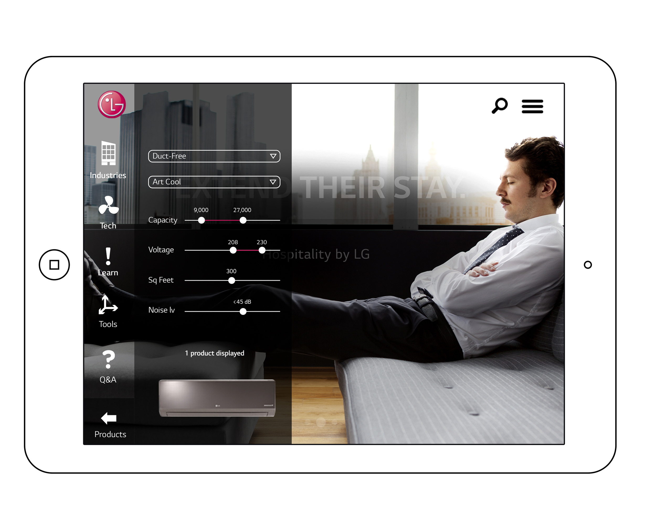 LG.com pitch - B2B